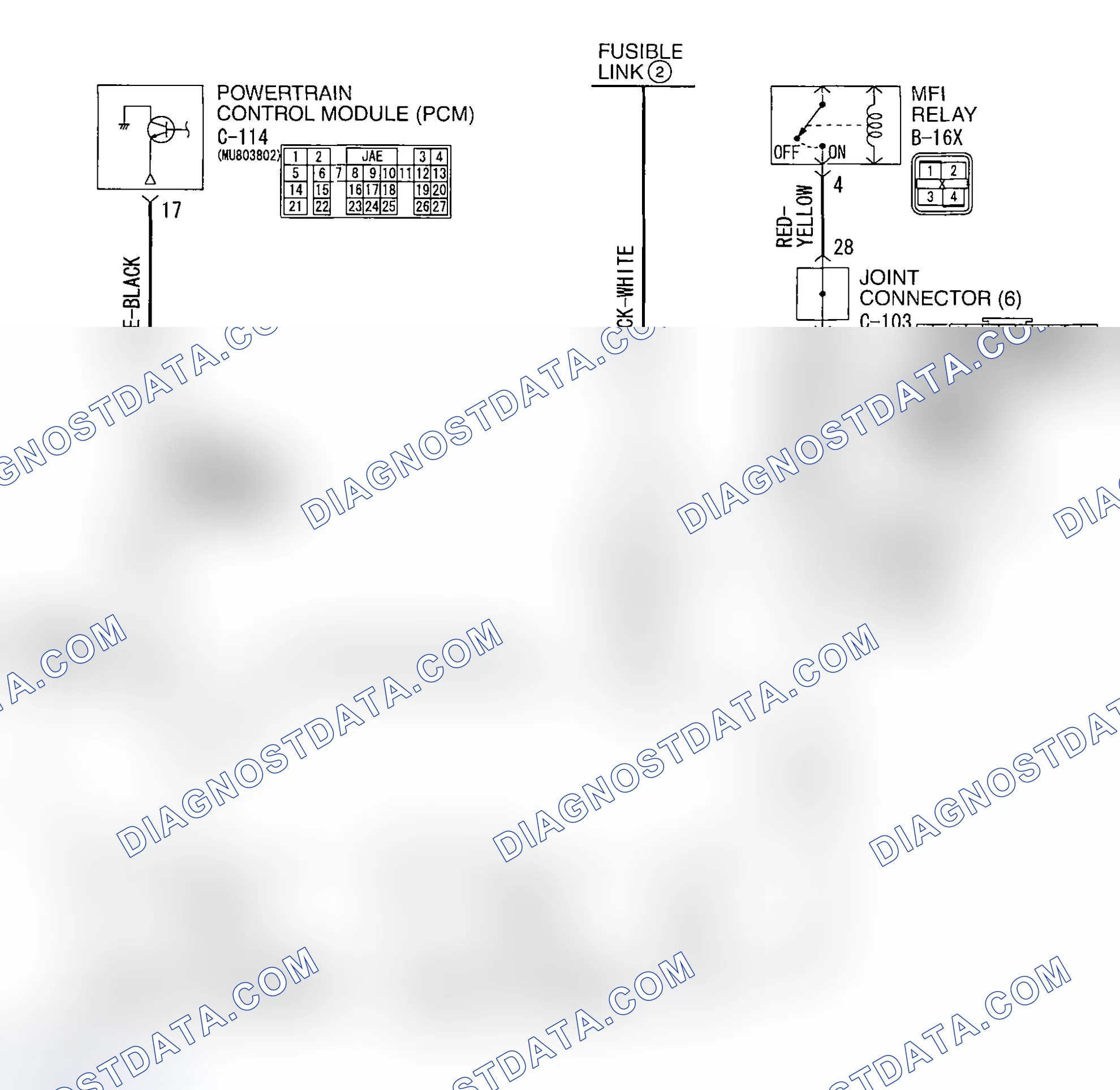Scheme 6: INSPECTION PROCEDURE 3: RADIATOR FAN AND CONDENSER FAN DO NOT OPERATE