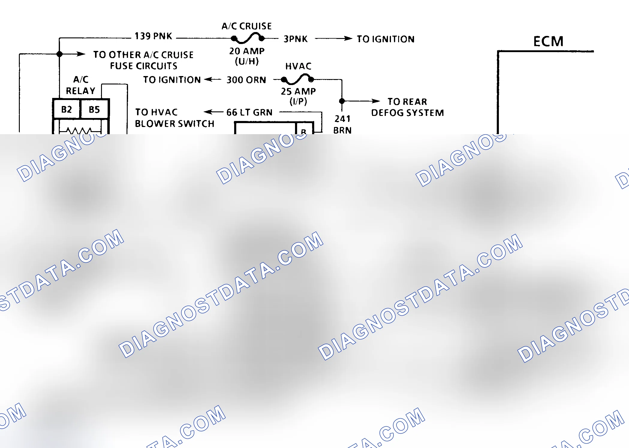 Scheme 231: Chart C-10 Schematic (5.7L VIN P - "F" Body) A/C Clutch Control Circuit Diagnosis