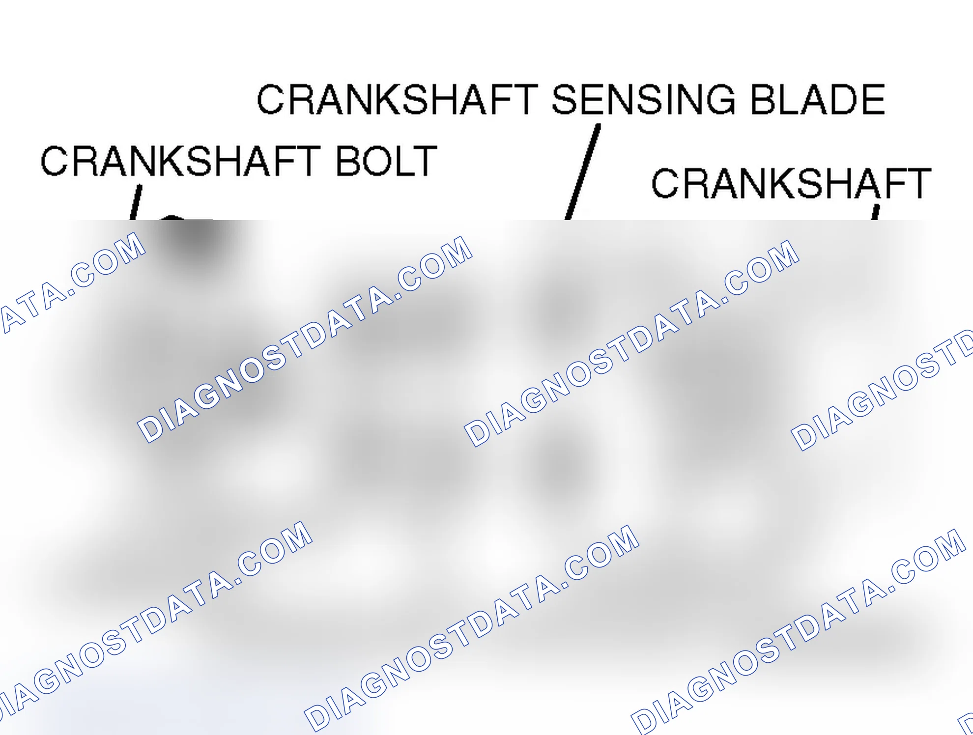 Scheme 752: >> H << CRANKSHAFT SENSING BLADE/CRANKSHAFT SPROCKET/CRANKSHAFT BOLT INSTALLATION