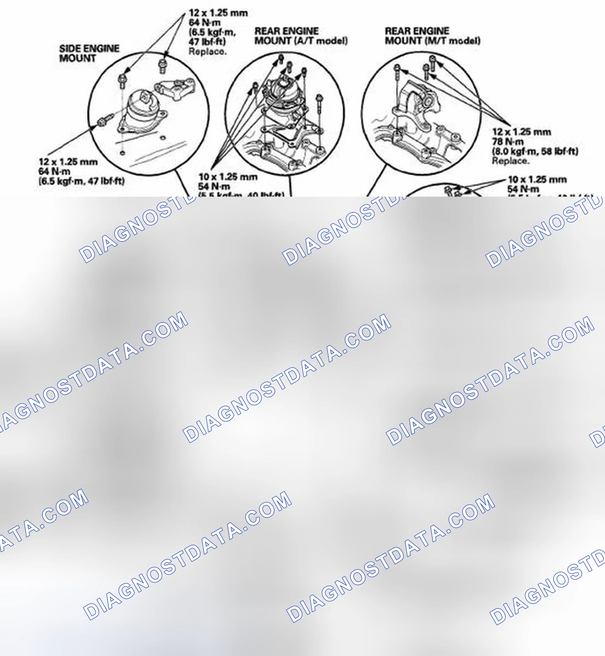 Scheme 432: Engine Mount Replacement