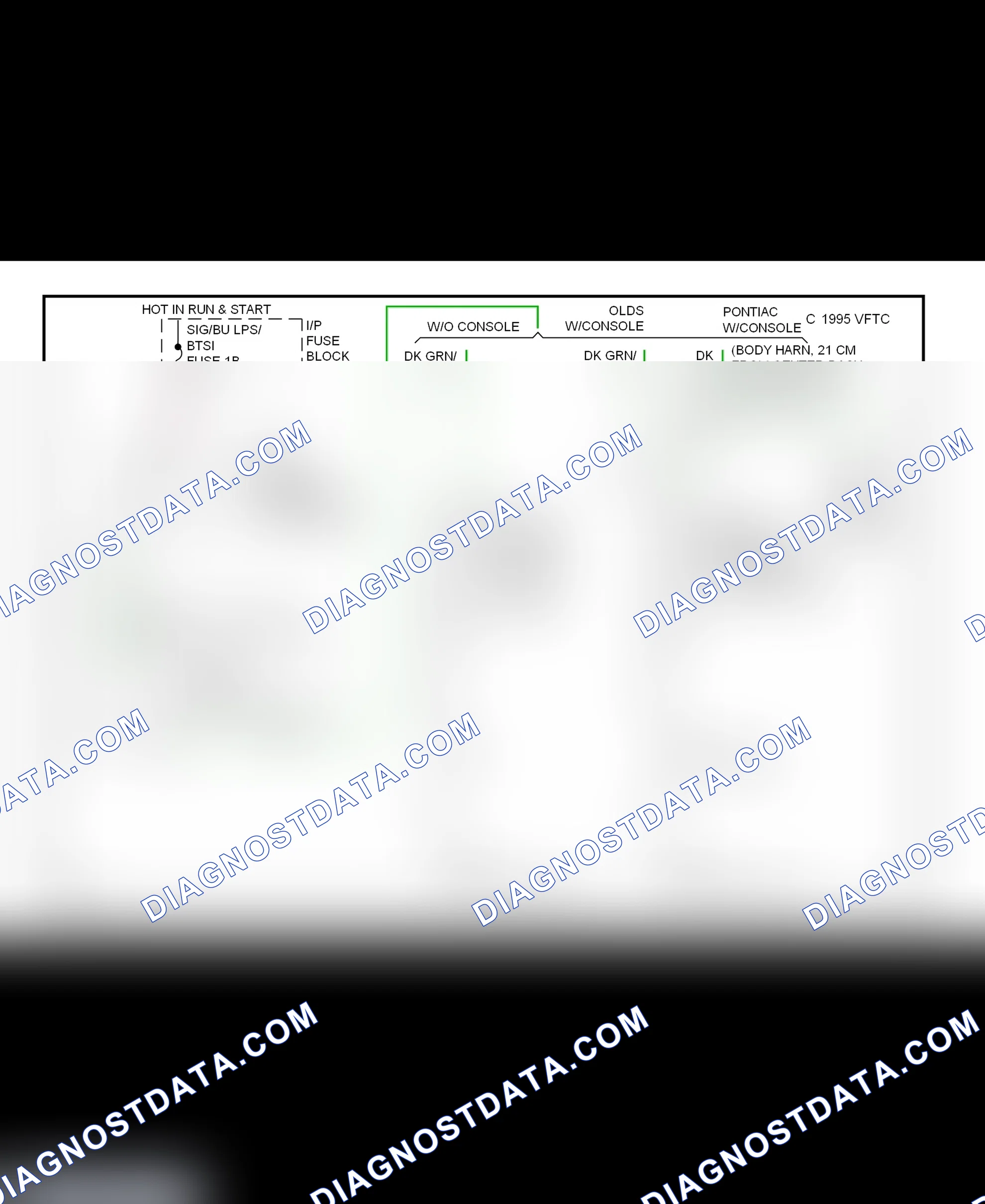 Fig. 26: Shift Interlock System Wiring Diagram (1999 Bonneville, Eighty Eight, LeSabre & LSS)