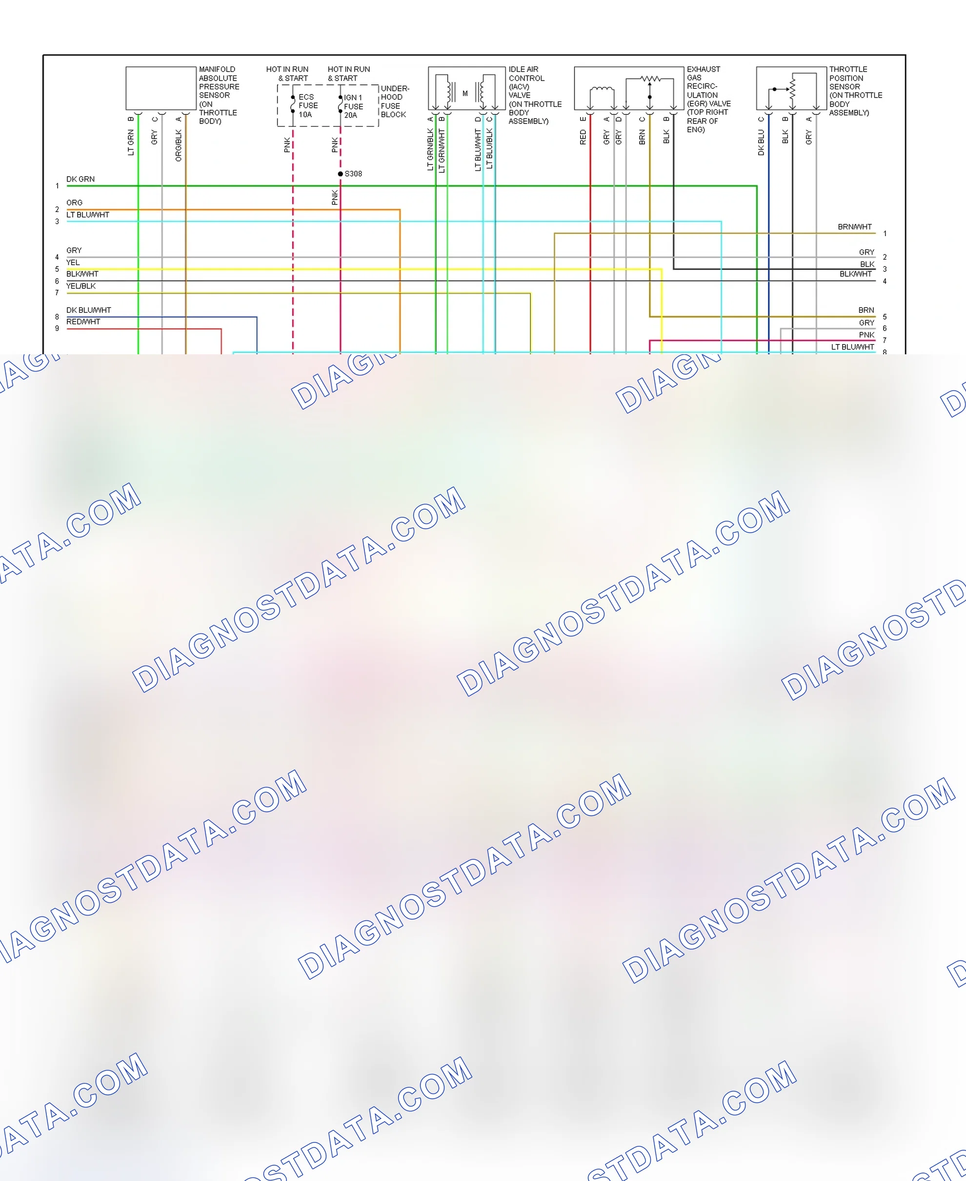 Scheme 80: PCM Wiring Diagram (Eldorado - 4.6L - 2 Of 4)
