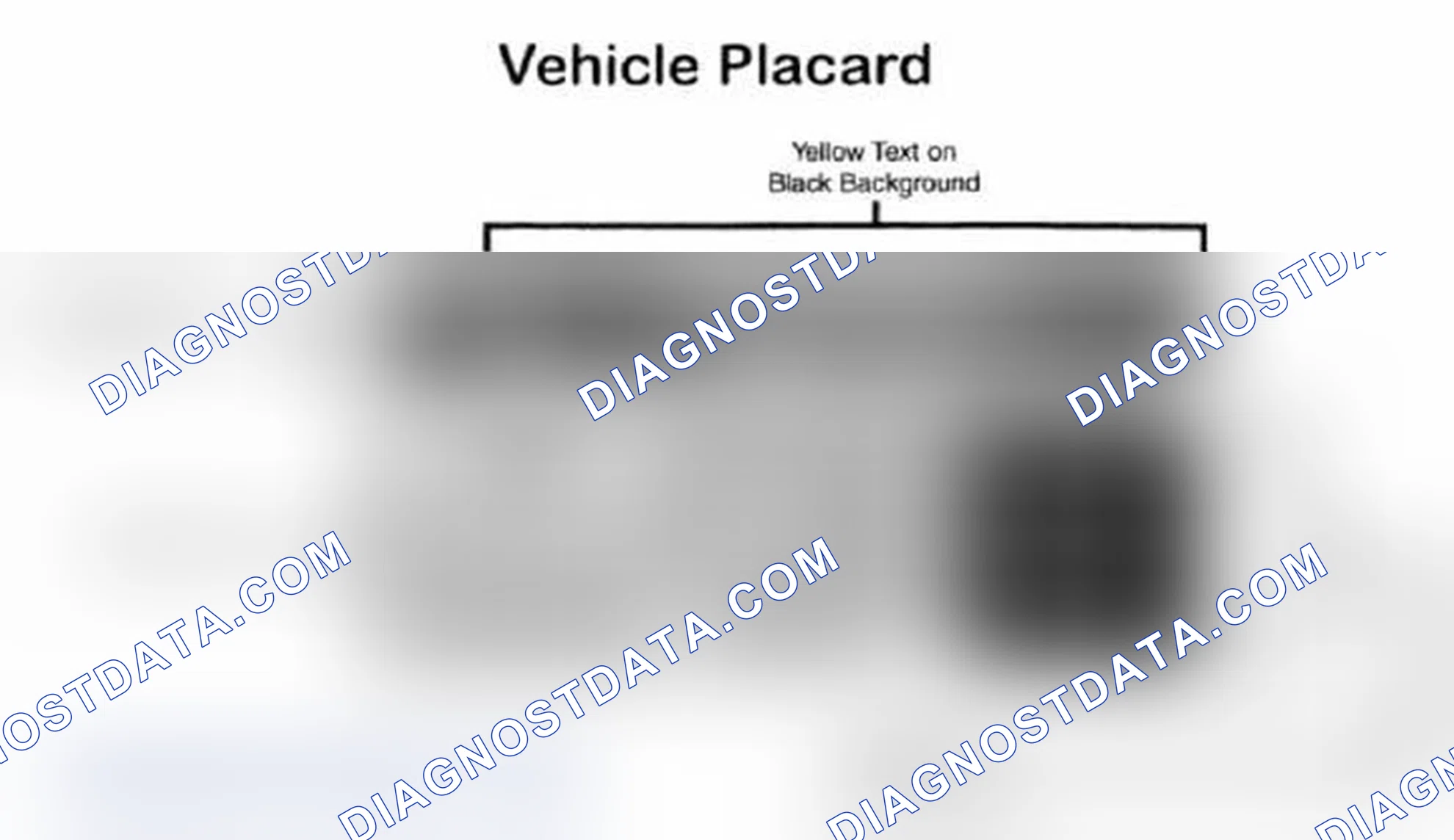 Scheme 28: Vehicle Tire Placard - Typical