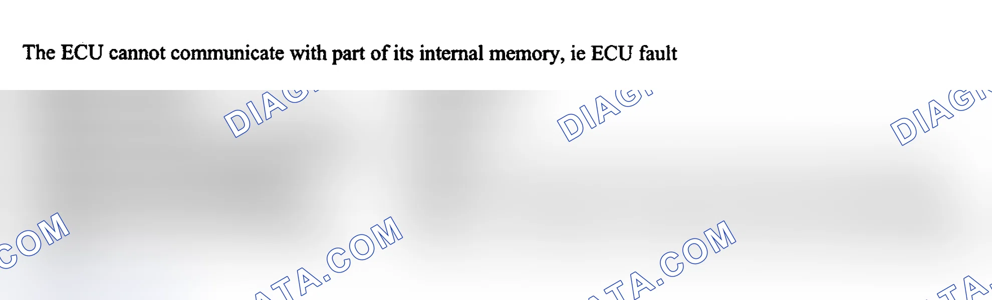 Scheme 32: FAULT CODE 03: EEPROM COMMUNICATION FAULT/ECU FAULT, EEPROM COMMUNICATION