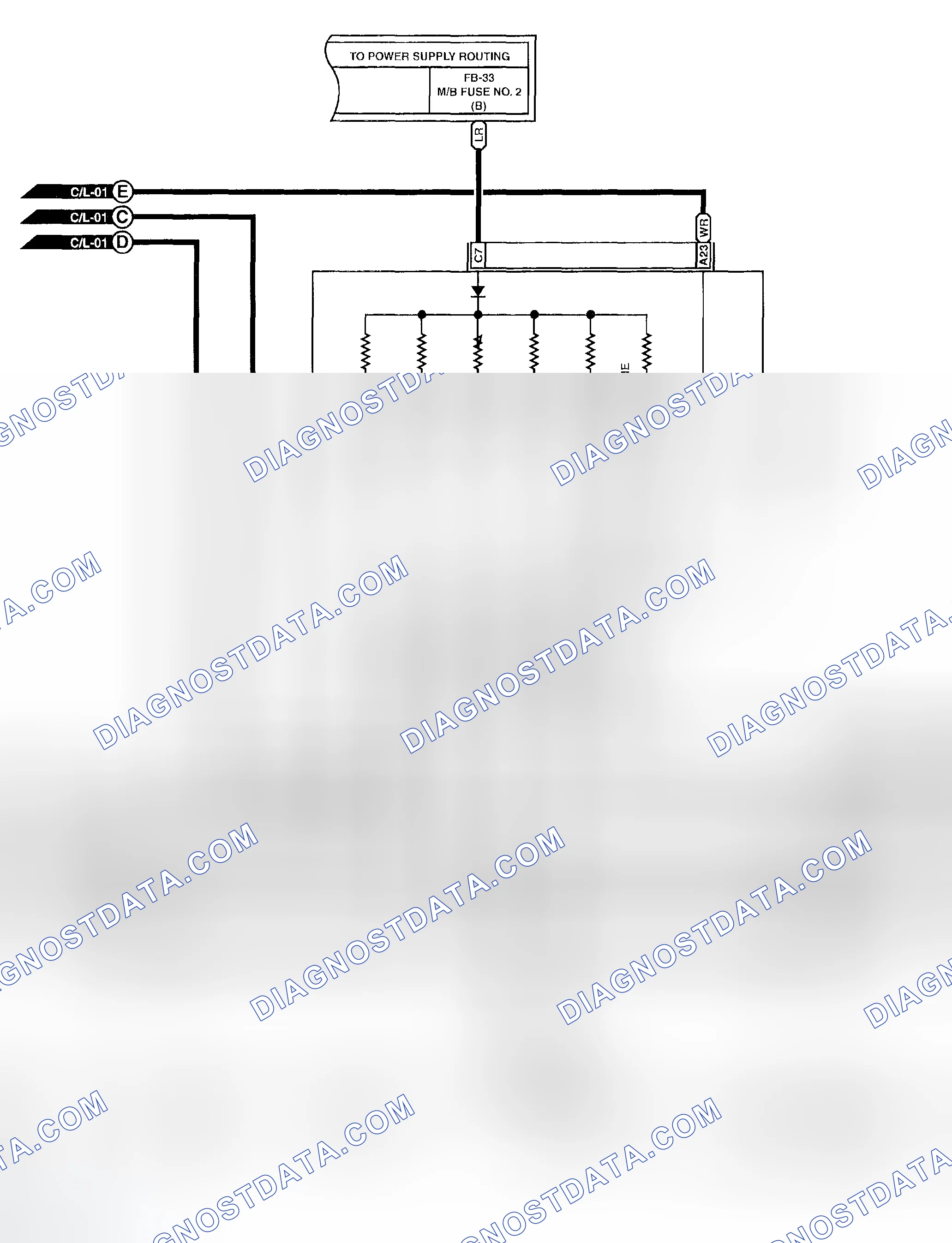 Scheme 92: Interior Light Schematic (2 Of 3)