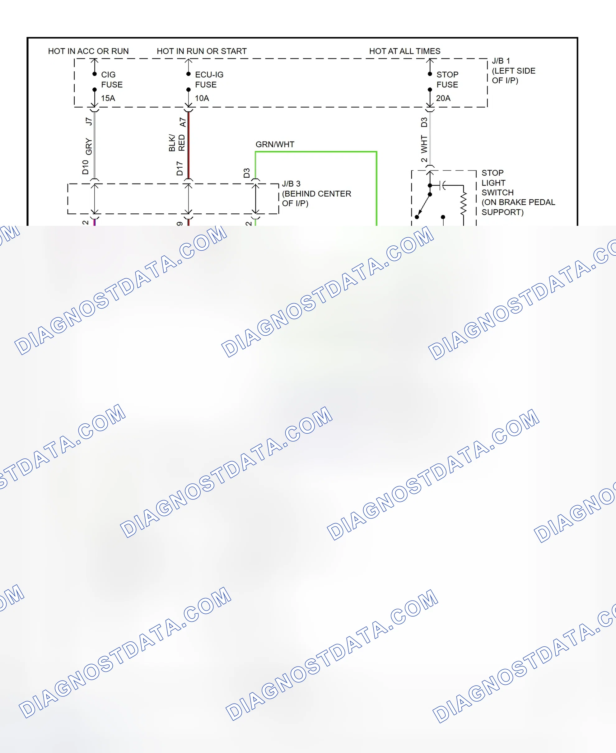 Scheme 6: Shift Interlock System Wiring Diagram (1995-96 GS300)