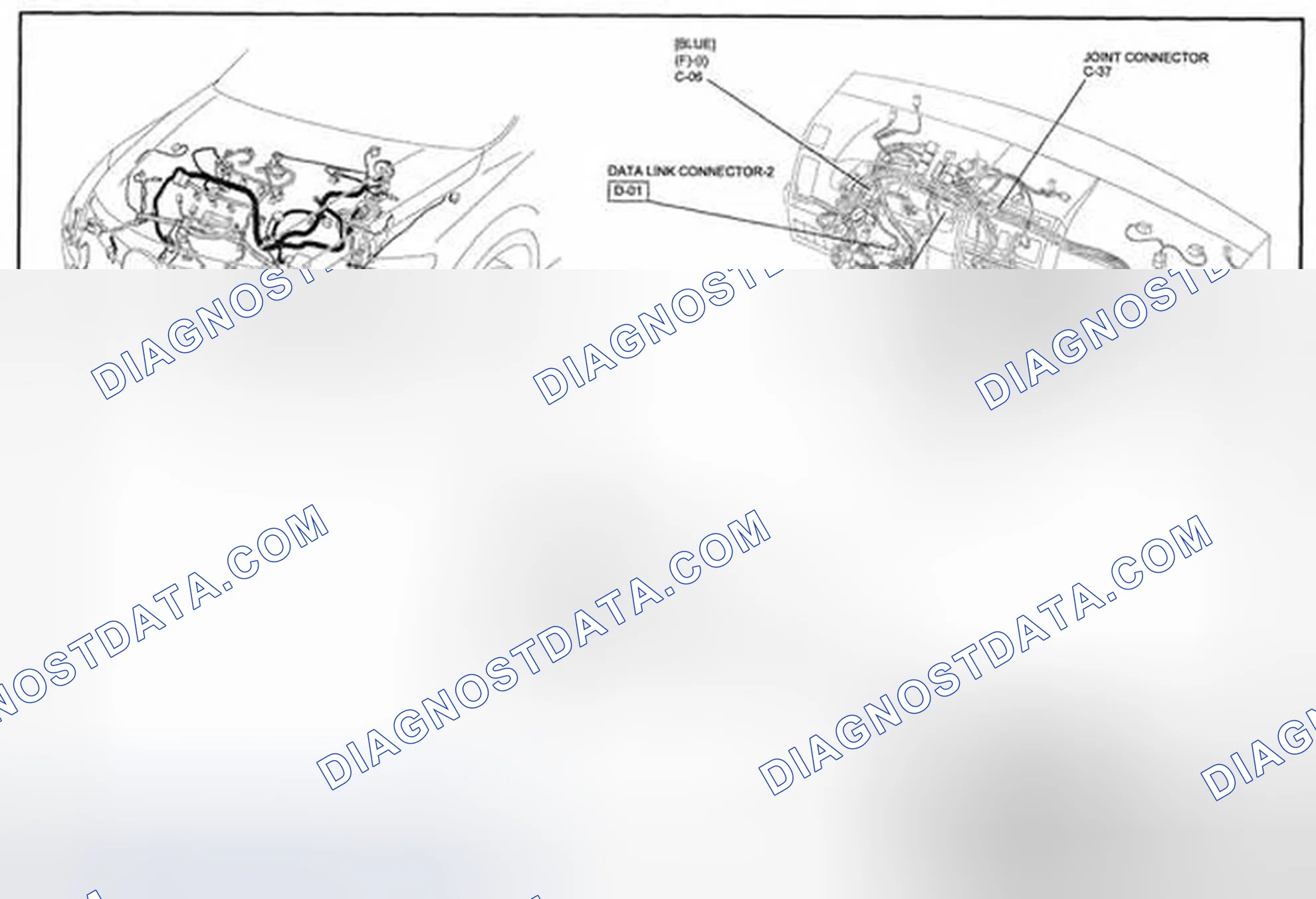 Scheme 75: Data Link Connector Wiring Diagram - 00D-A (2 Of 2)