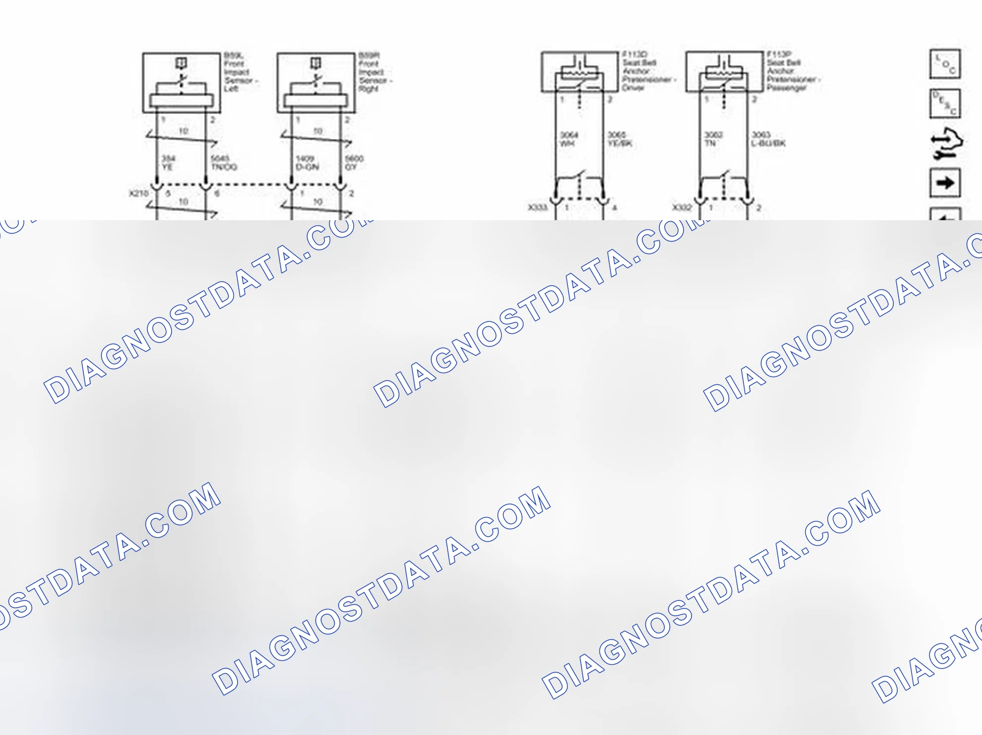 Scheme 2: Front End Sensors, Seat Belt Pretensioners and Front Air Bags