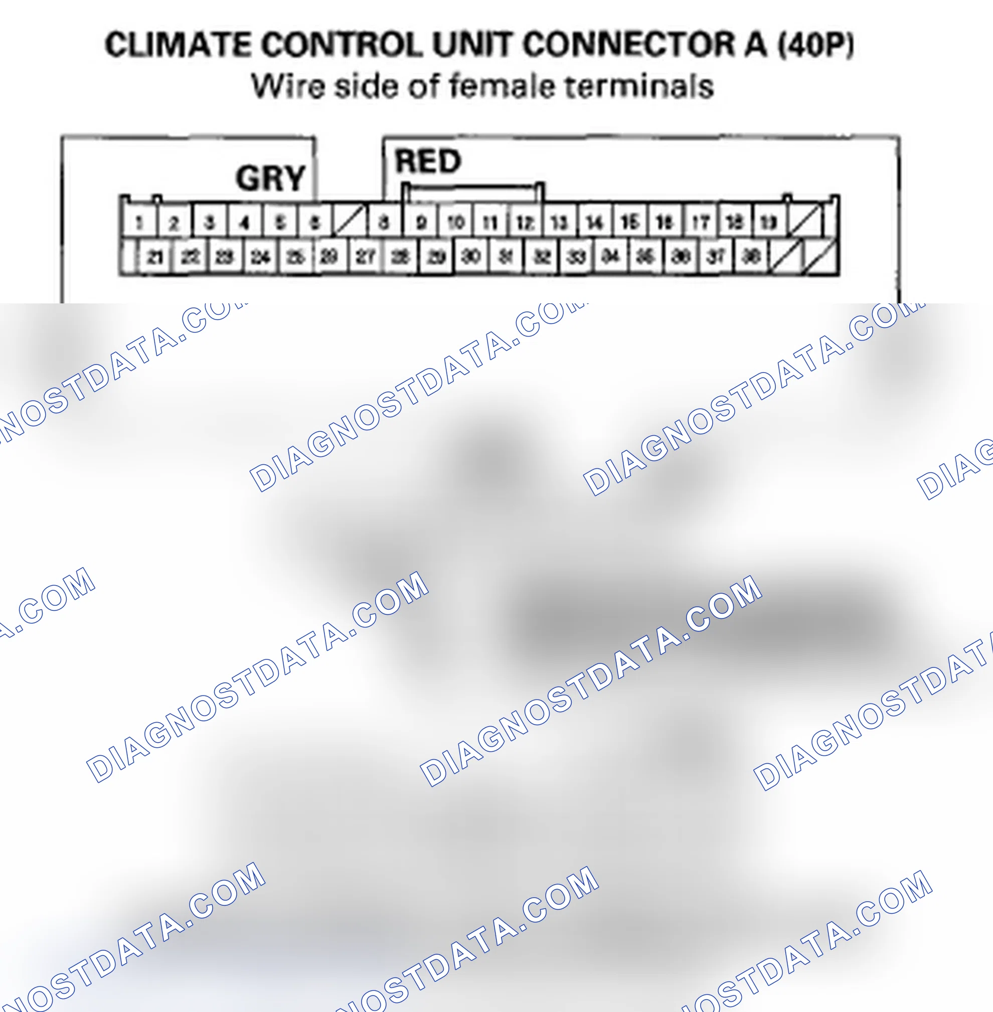 Scheme 95: DTC B1244 or DTC indicator F: An Open in the Rear Air Mix Control Motor Circuit