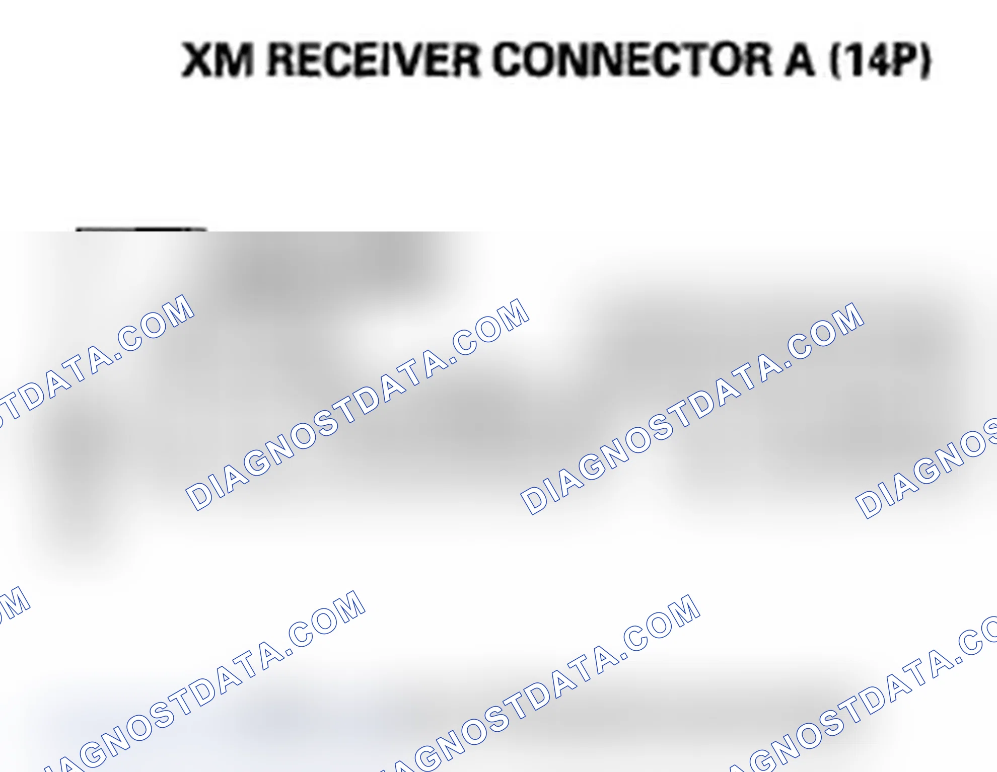 Scheme 50: XM radio display is blank and no station information is displayed