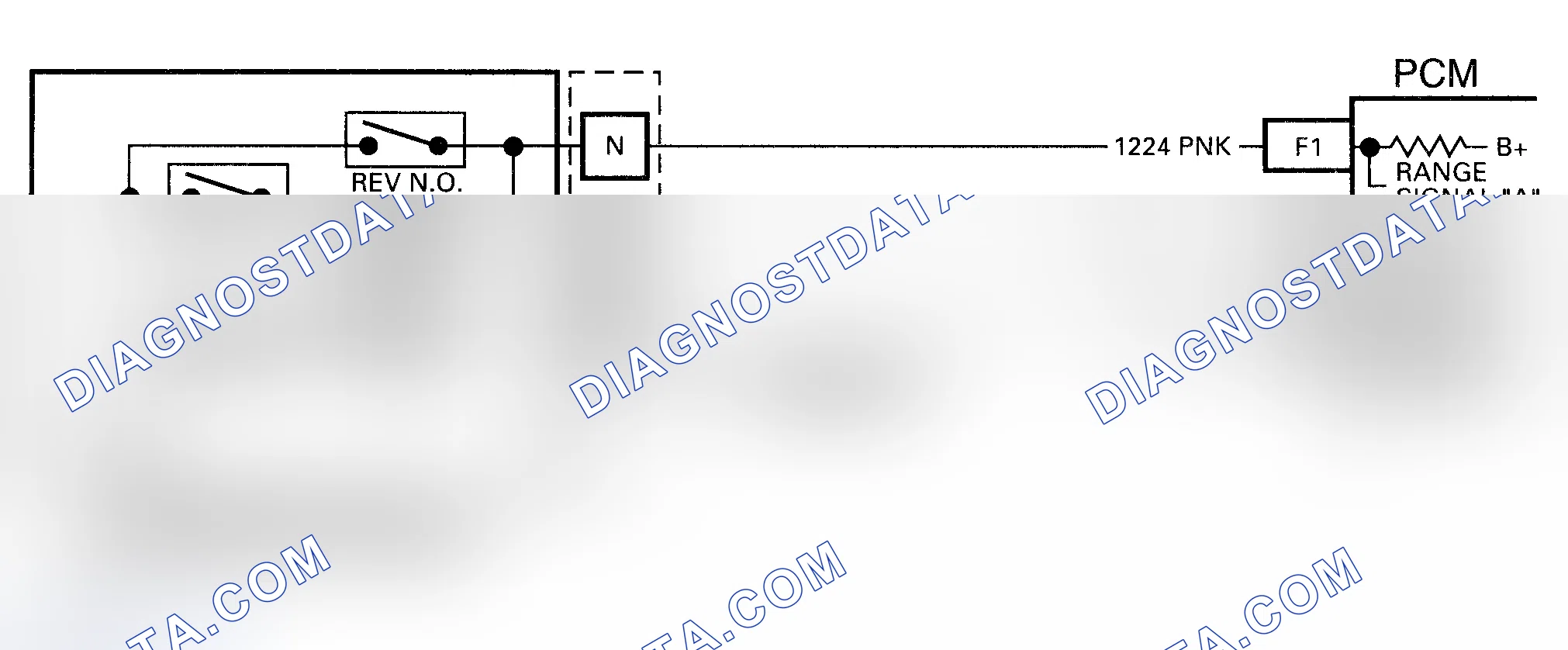 Scheme 304: Code 28 Schematic ("C", "K" & "P" Series) Transmission Range Pressure Switch
