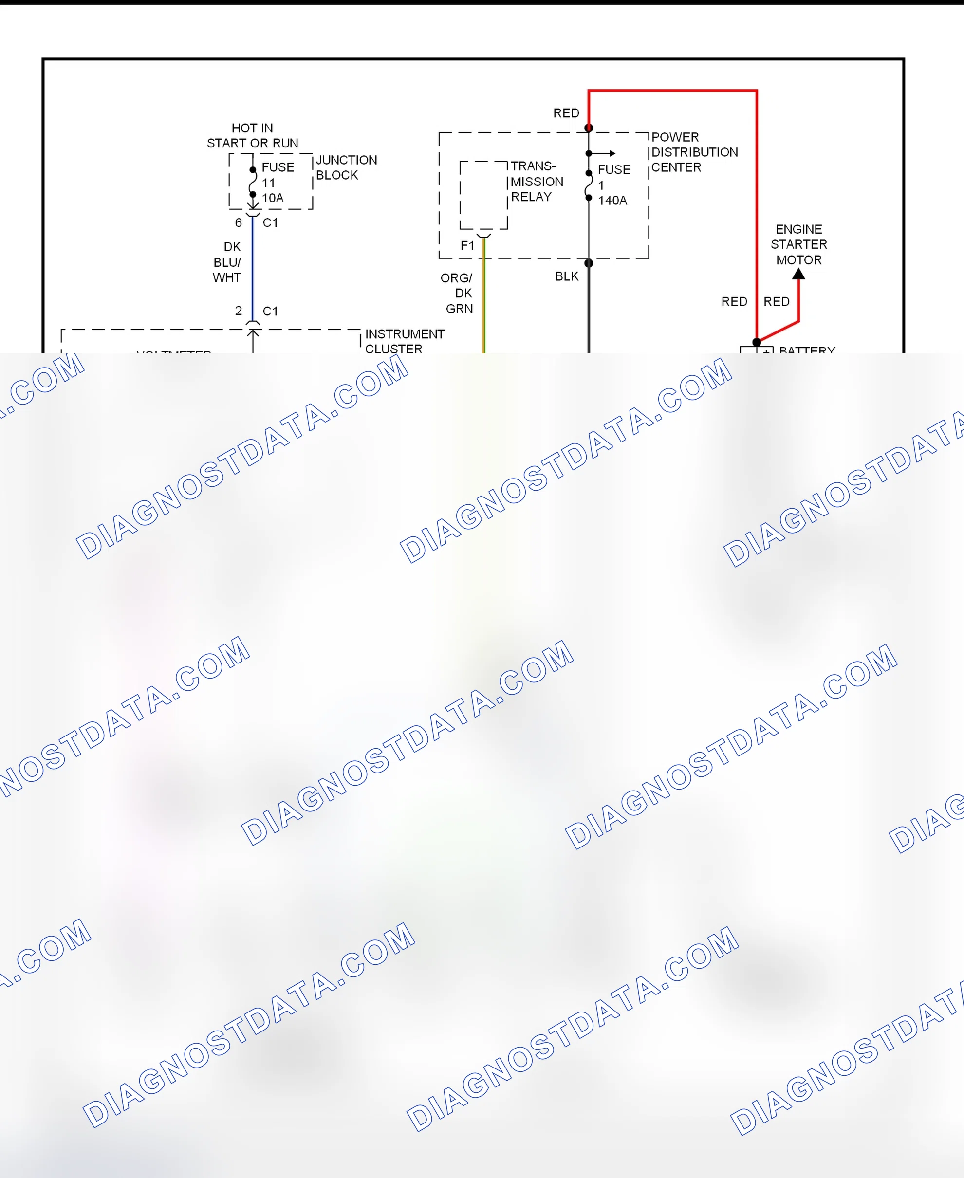 Scheme 4: Charging System Wiring Diagram (Ram Van & Ram Wagon)