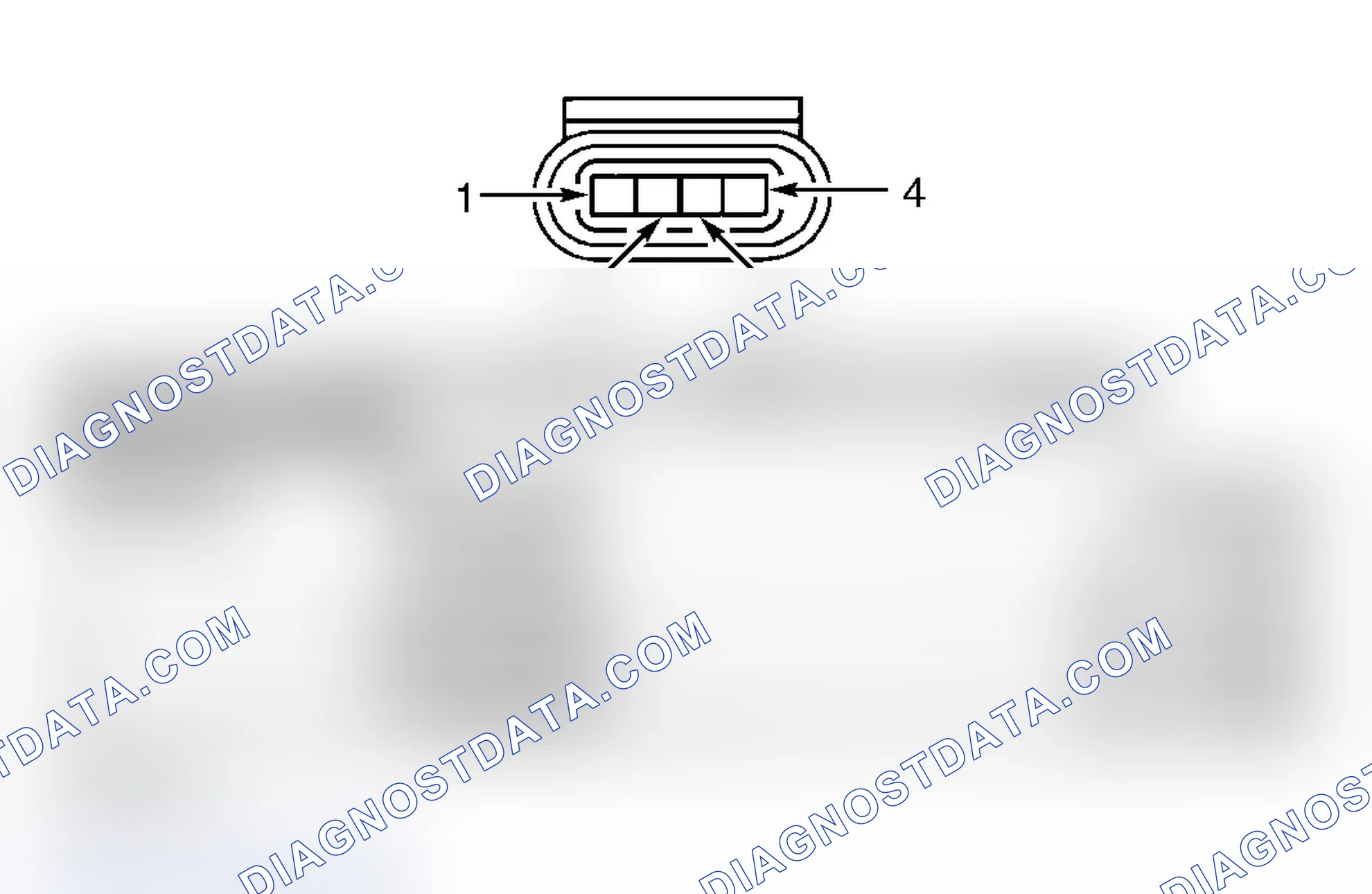 Scheme 90: IDLE AIR CONTROL MOTOR HARNESS CONNECTOR END VIEW
