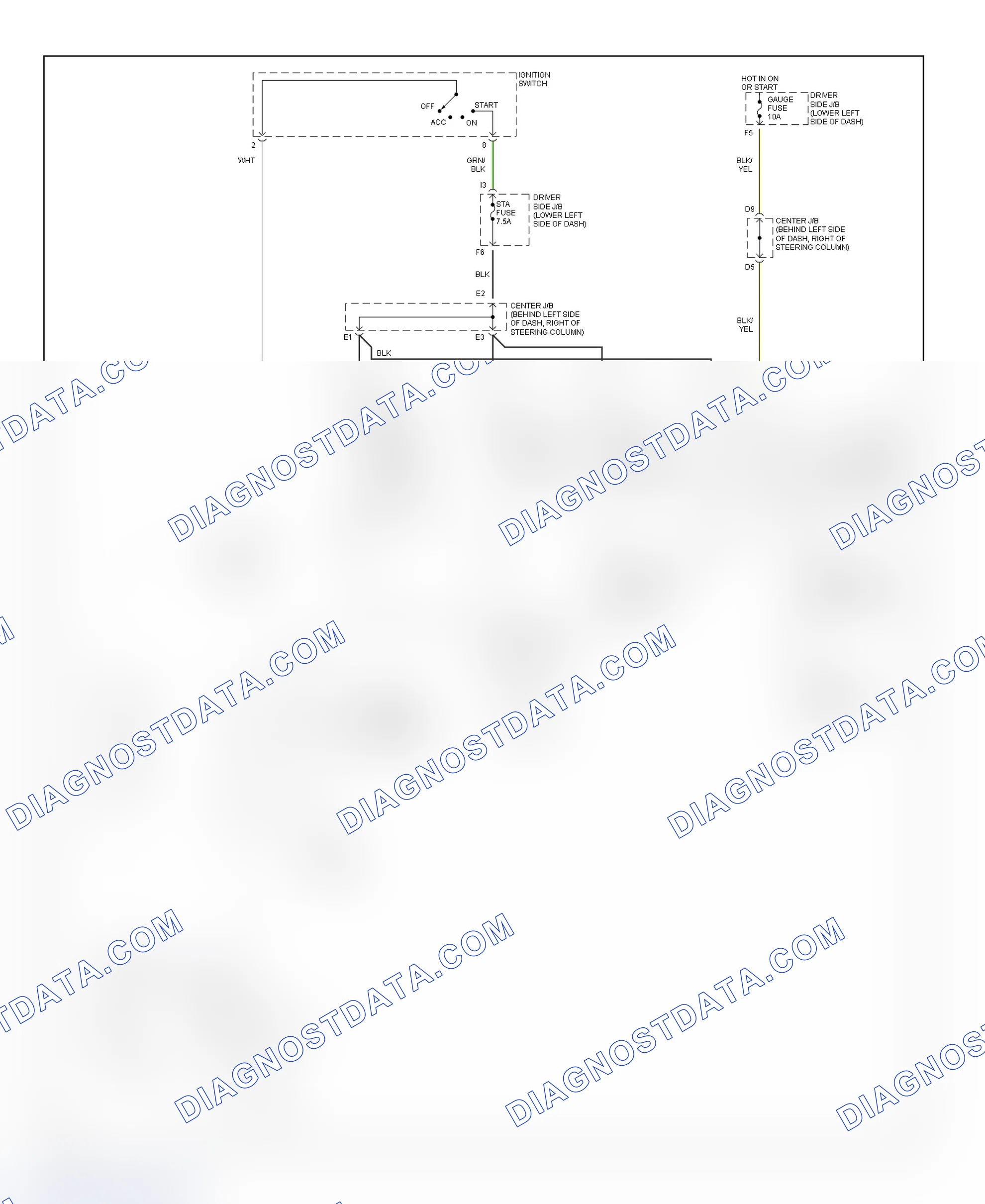 Fig. 32: Starting System Wiring Diagram (4Runner)
