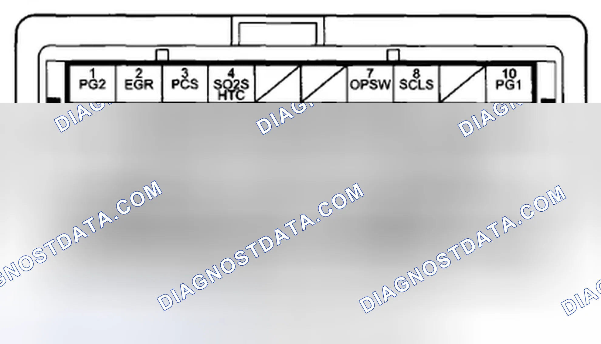 Scheme 623: PCM Inputs and Outputs at PCM Connector B (↑ ) (49P)