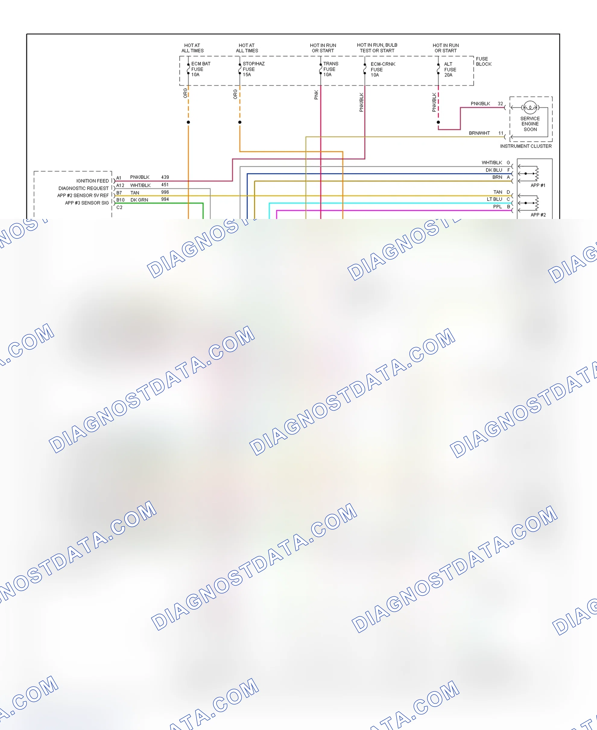 Scheme 172: Wiring Diagram ("P" Series - 6.5L With PCM)