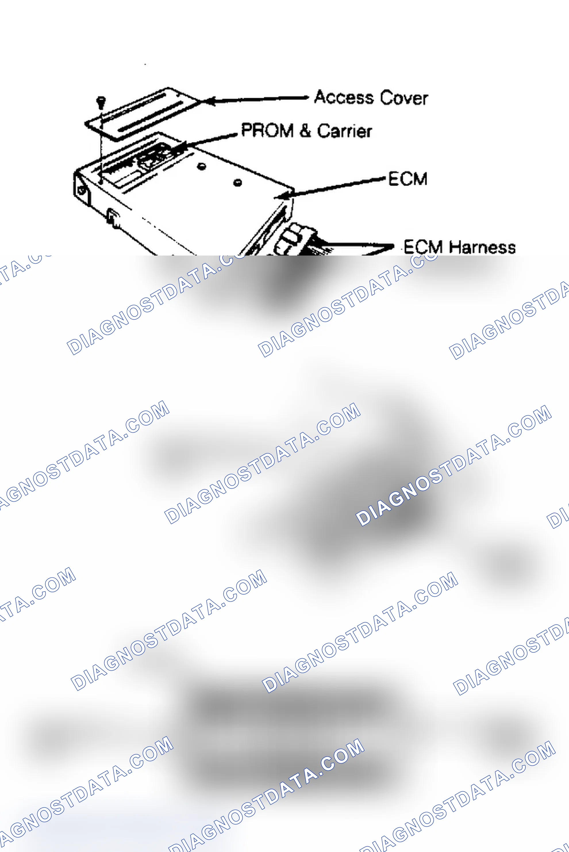Scheme 1: Replacing PROM in Electronic Control Module Always use PROM removal tool when replacing PROM.