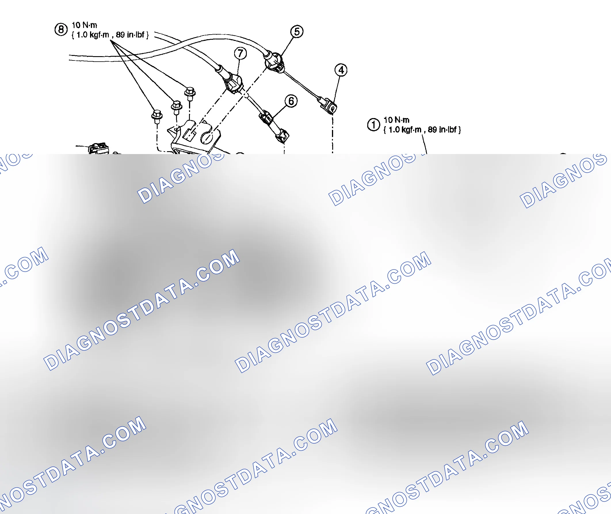 Scheme 494: ACCELERATOR CABLE - 2.3L