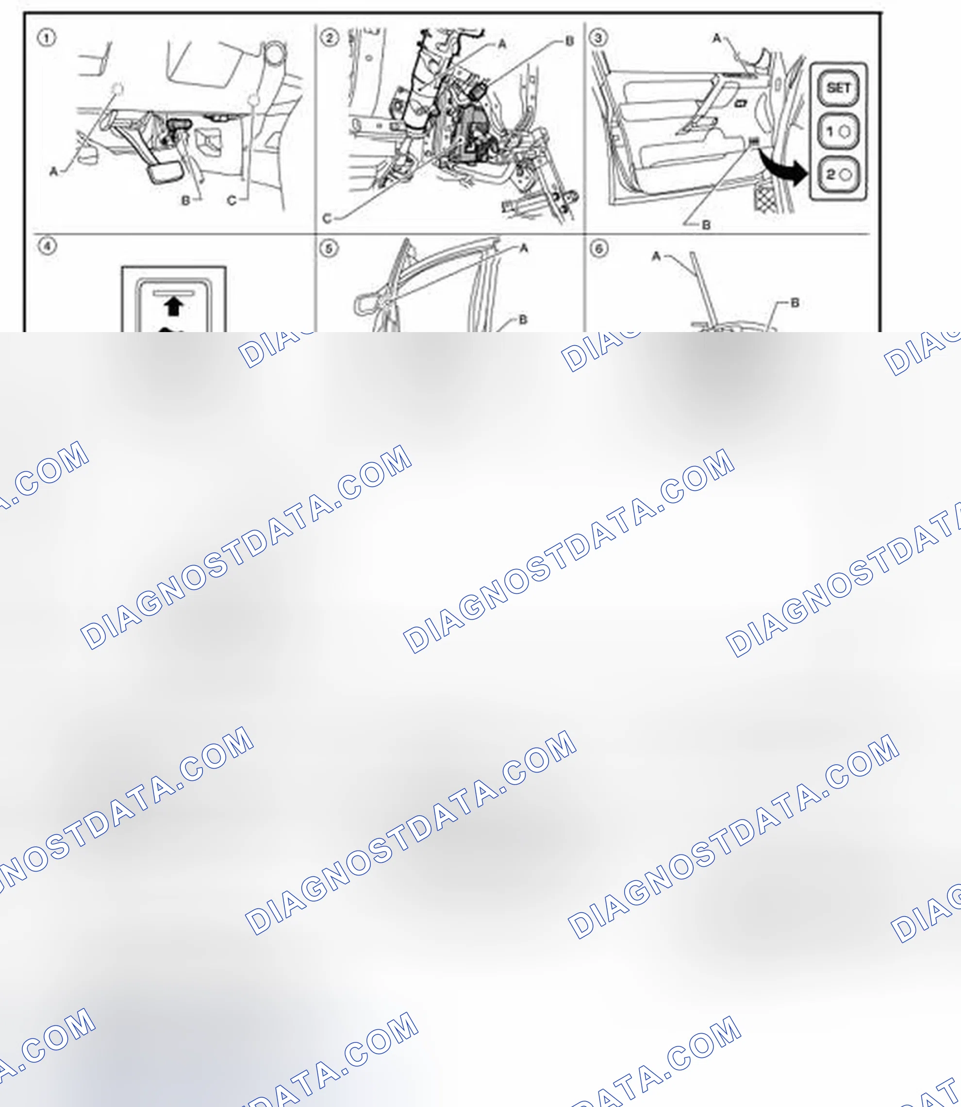 Scheme 115: MANUAL FUNCTION : Component Parts Location