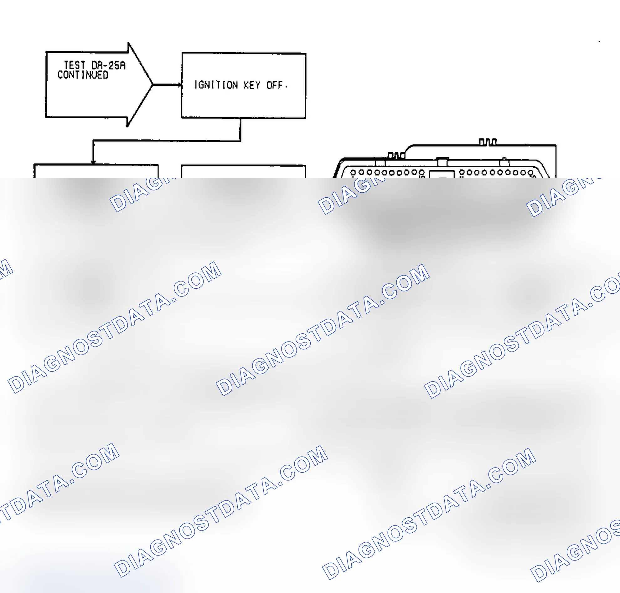 Scheme 145: Test DR-25A, Code 35: (2 of 2) Radiator Fan Relay Circuit