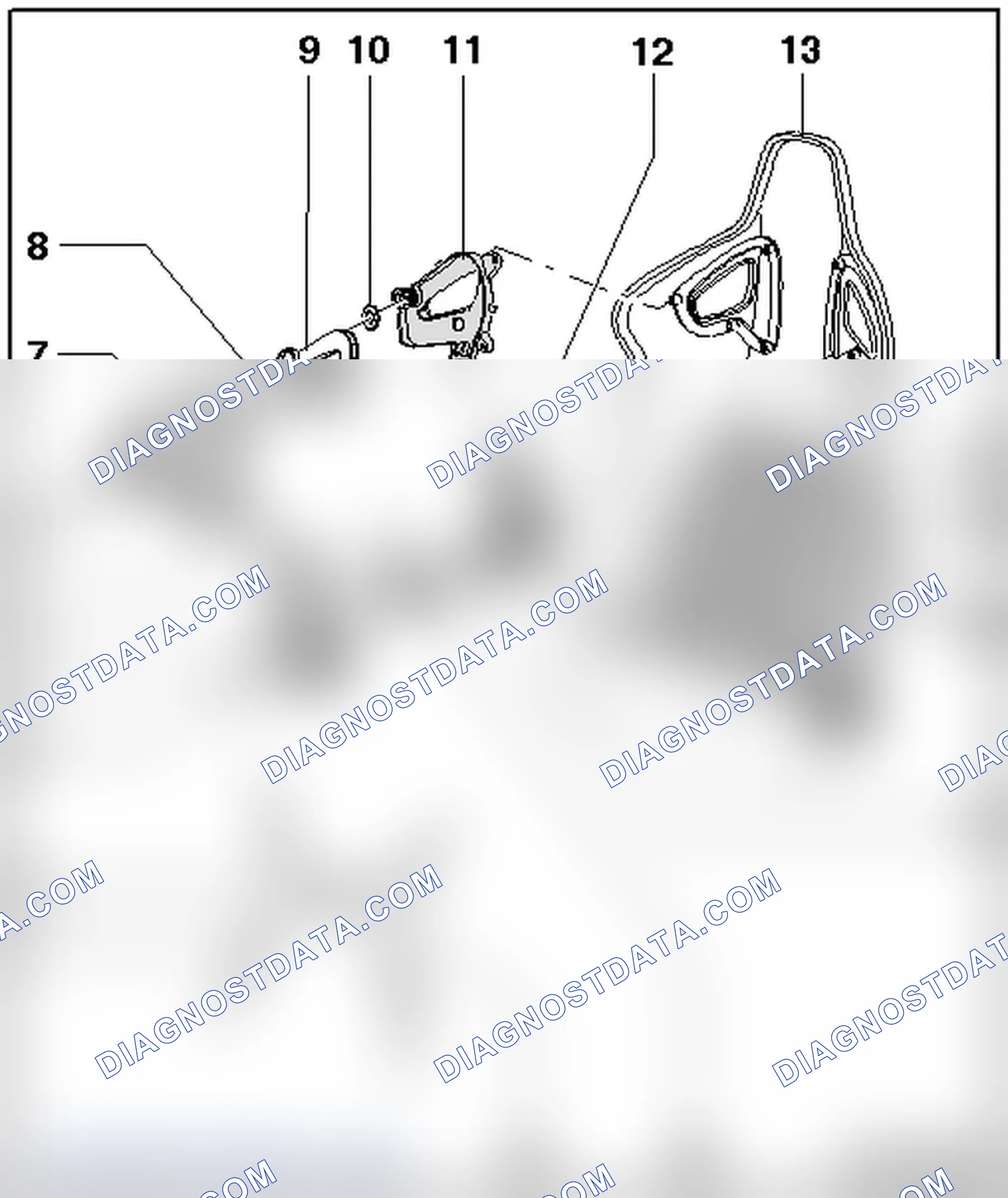 Scheme 23: BACKREST LOCK ACTUATING LINK COMPONENT OVERVIEW