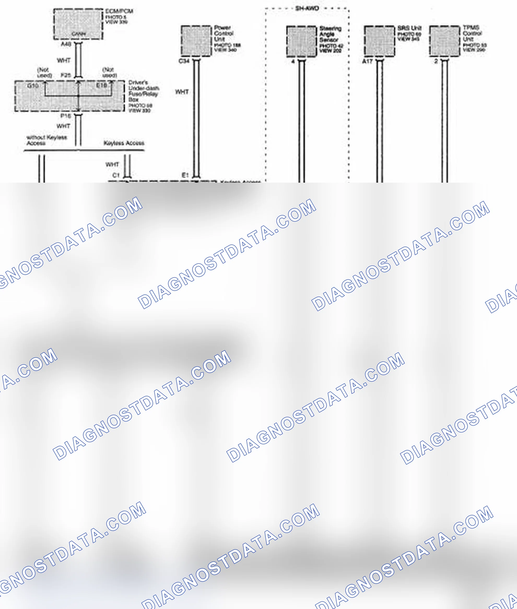 Scheme 288: Multiplex Integrated Control System Circuit Diagram - F-CAN Communication Line (High) (Page 50-6)