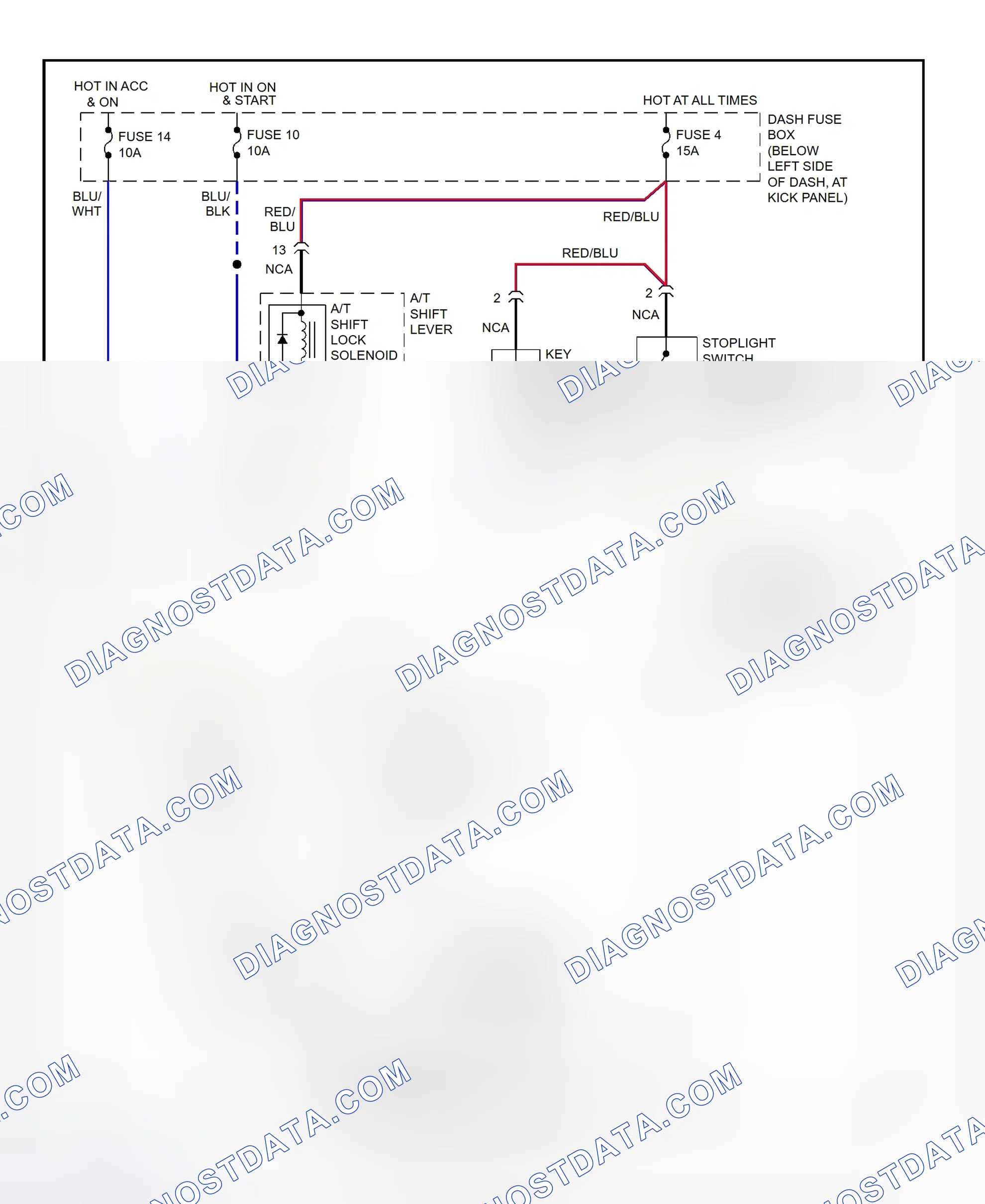 Scheme 78: Shift Interlock System Wiring Diagram (1999 Accent)