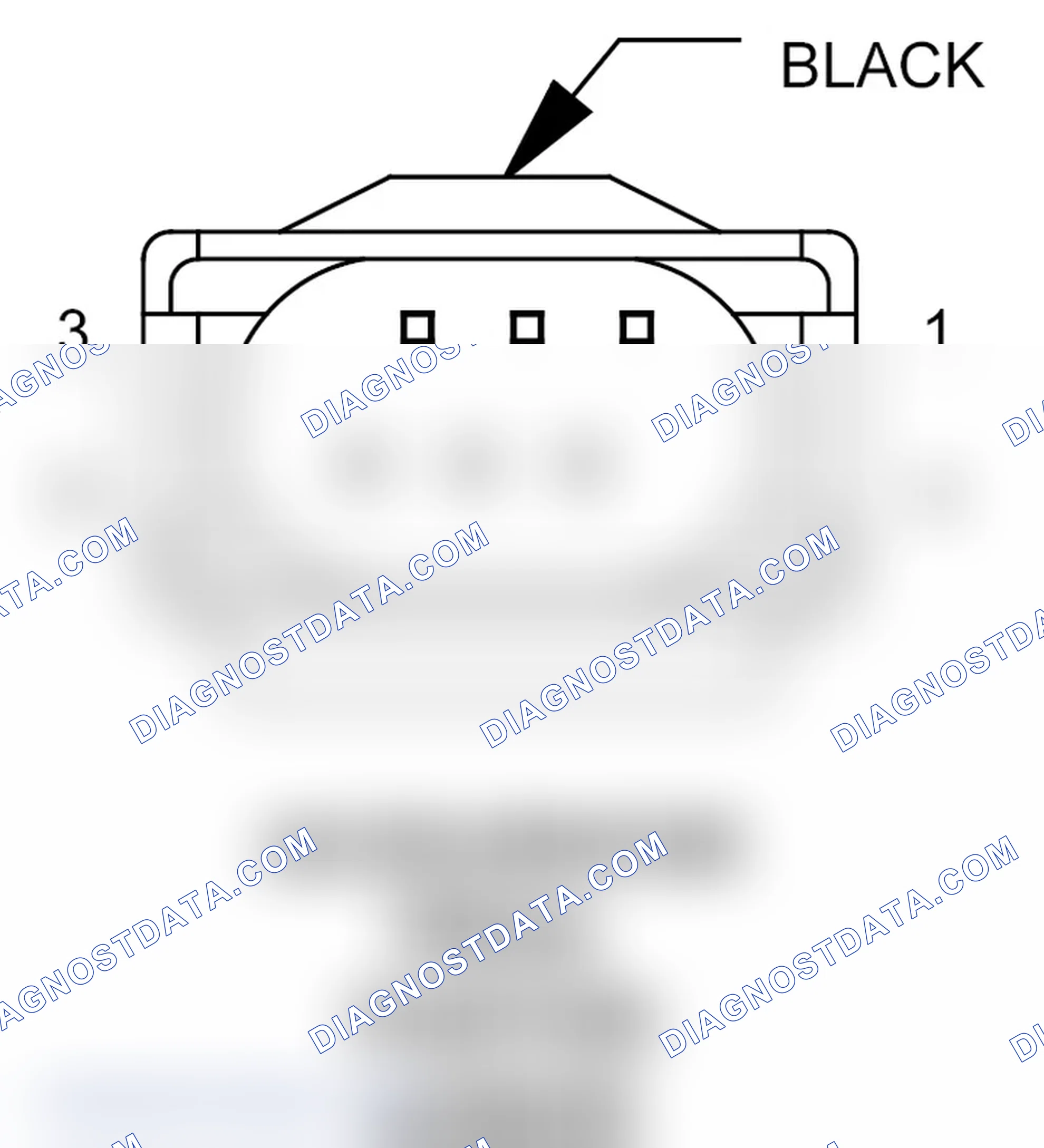Scheme 46: Accelerator Pedal Position Sensor Connector End View