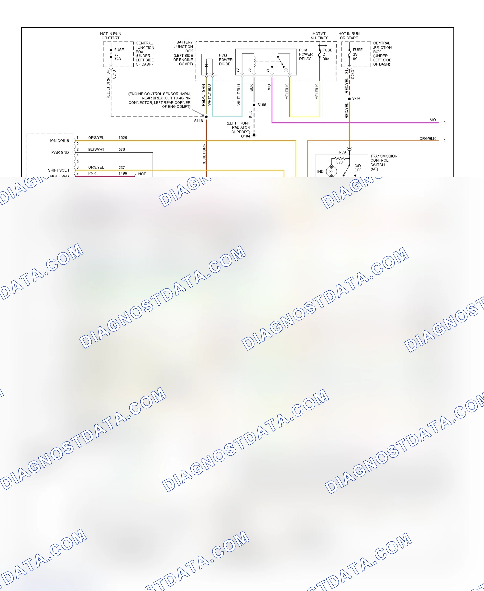 Scheme 80: PCM Wiring Diagram (Expedition - 4.6L W/4R70W Transmission - 1 Of 4)
