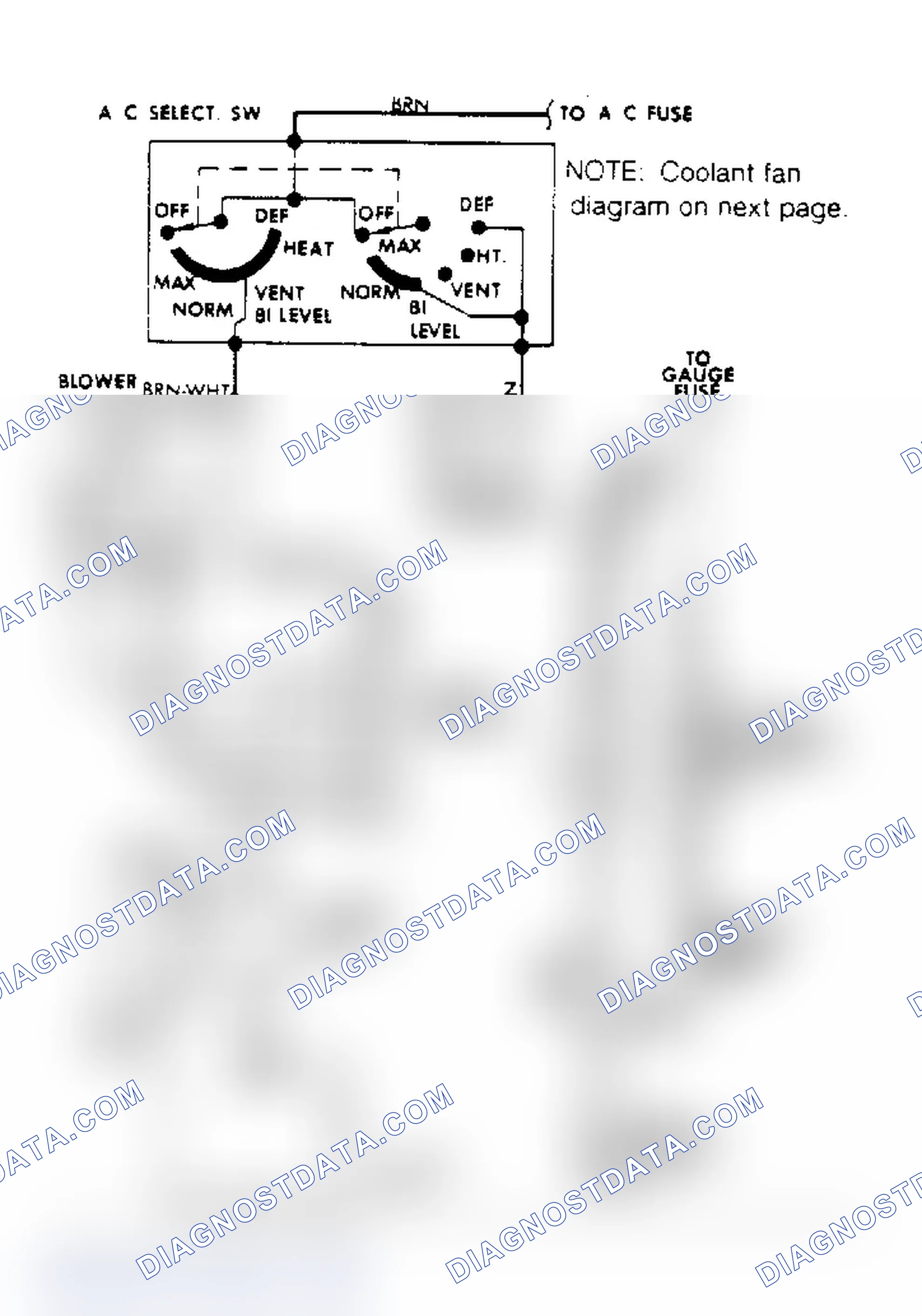 Scheme 25: "X" Body 4-cylinder A/C Wiring Diagram