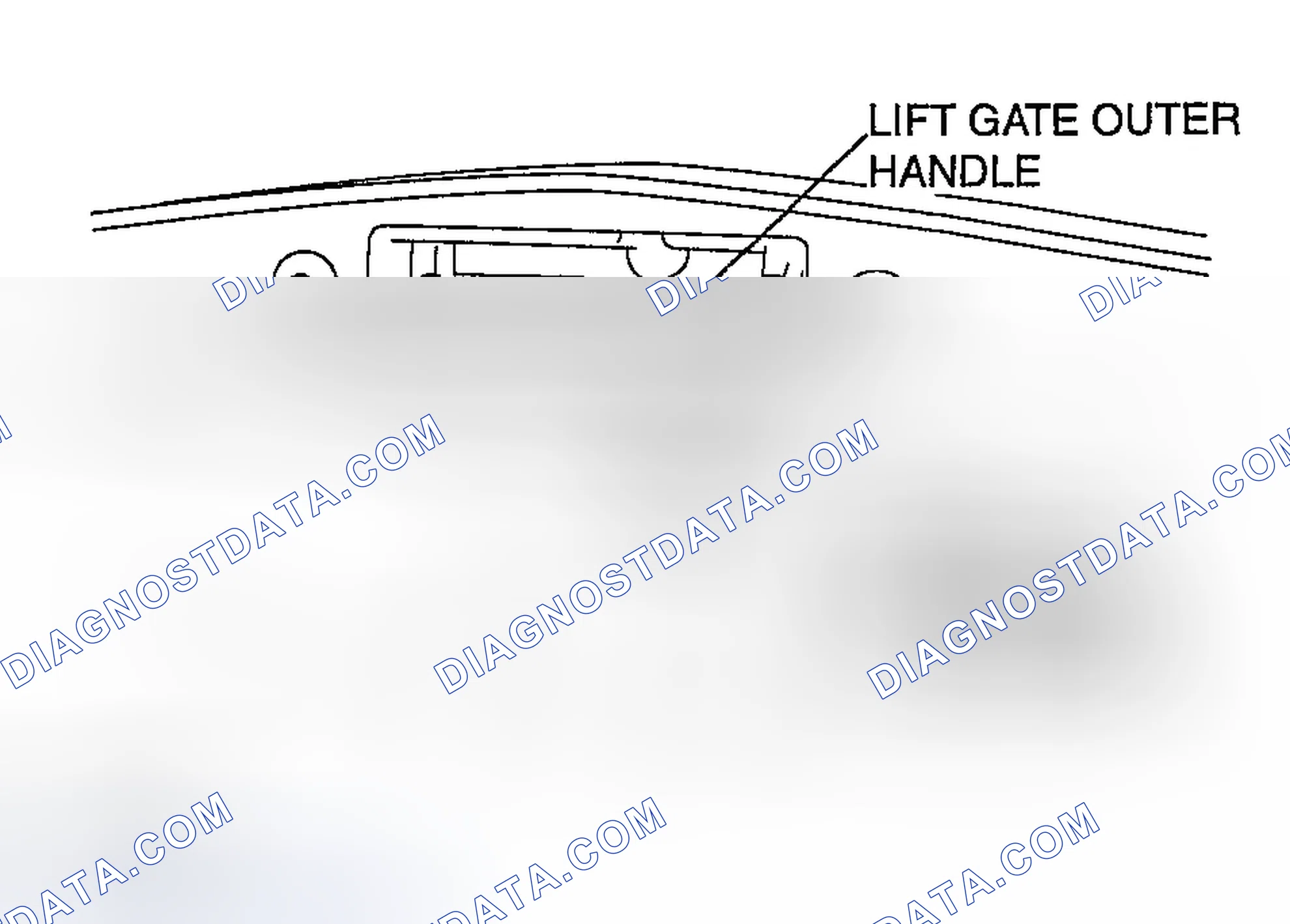 Scheme 60: LIFTGATE OUTER HANDLE REMOVAL/INSTALLATION