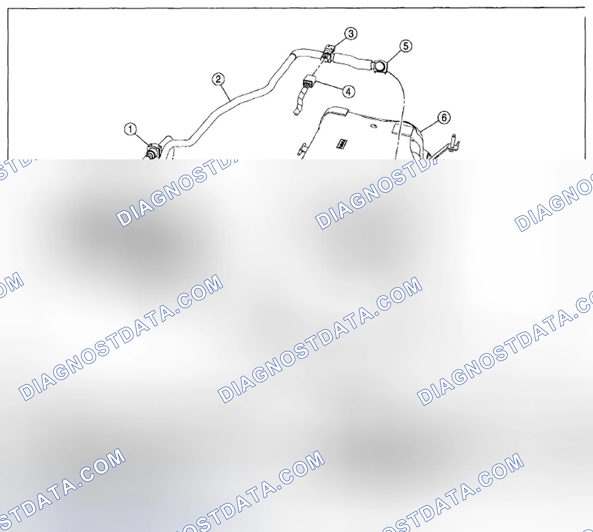 Scheme 6: FUEL VAPOR TUBE ASSEMBLY REMOVAL/INSTALLATION - 2.5L AND 3.0L
