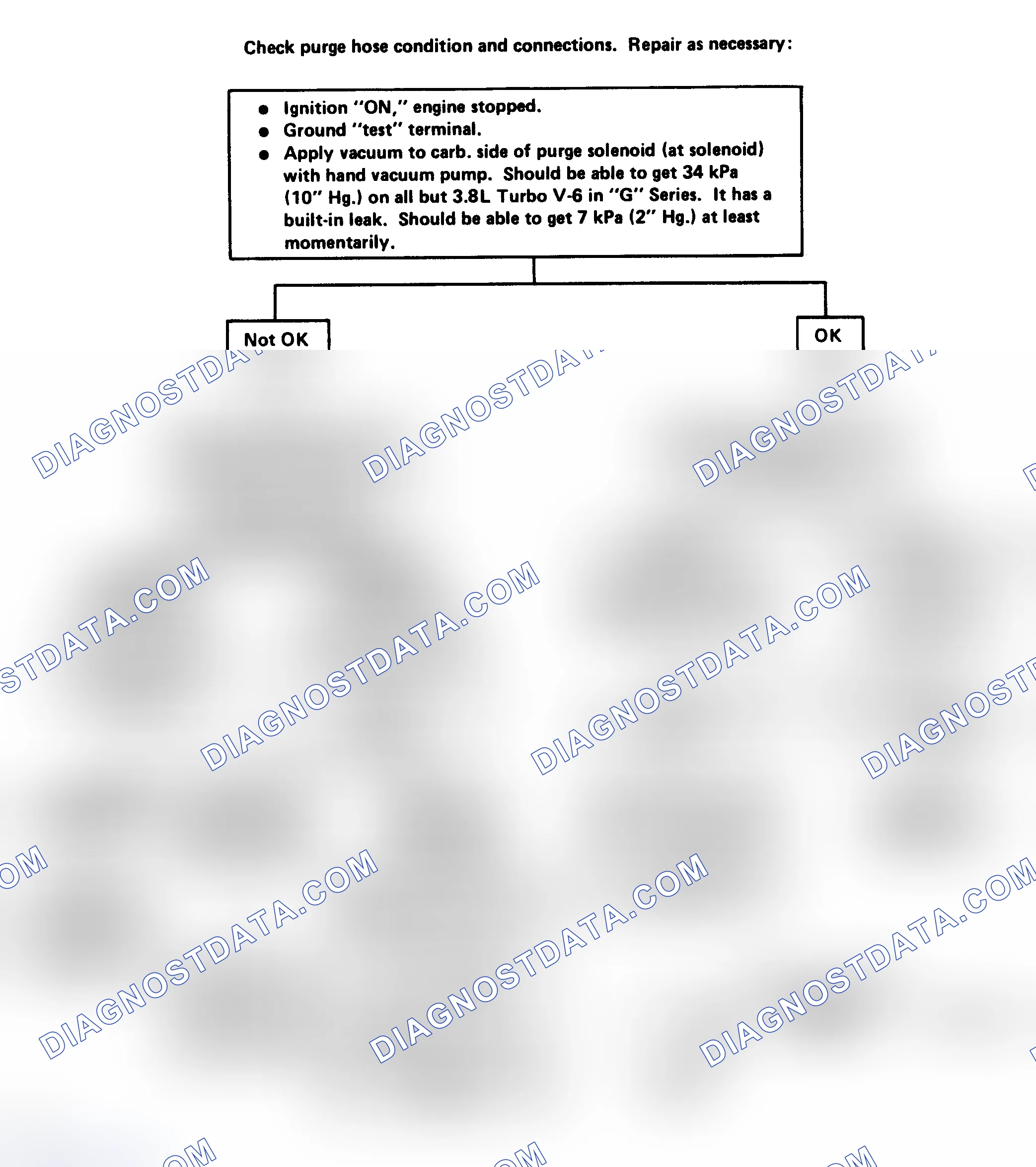 Scheme 104: Canister Purge Valve Check Flow Chart