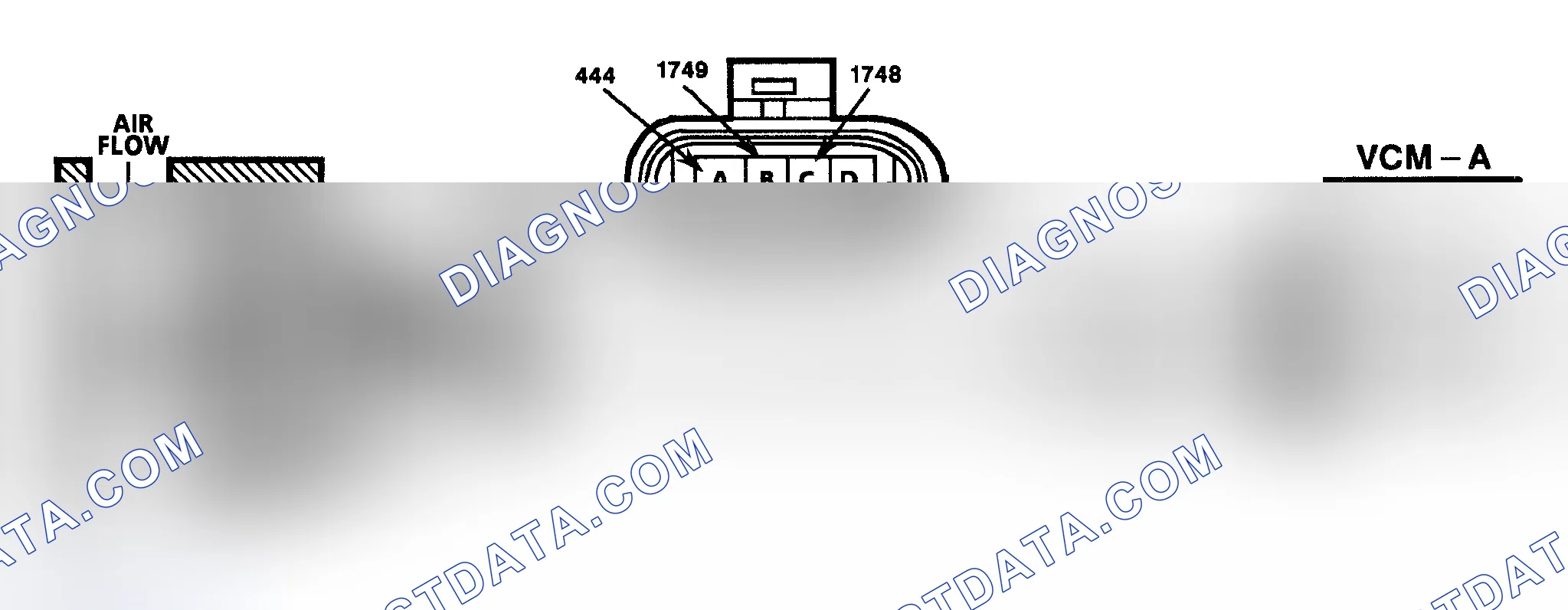 Scheme 201: Code P0506/507 Schematic ("S" & "T" Series 4.3L) IAC Counts Low/High