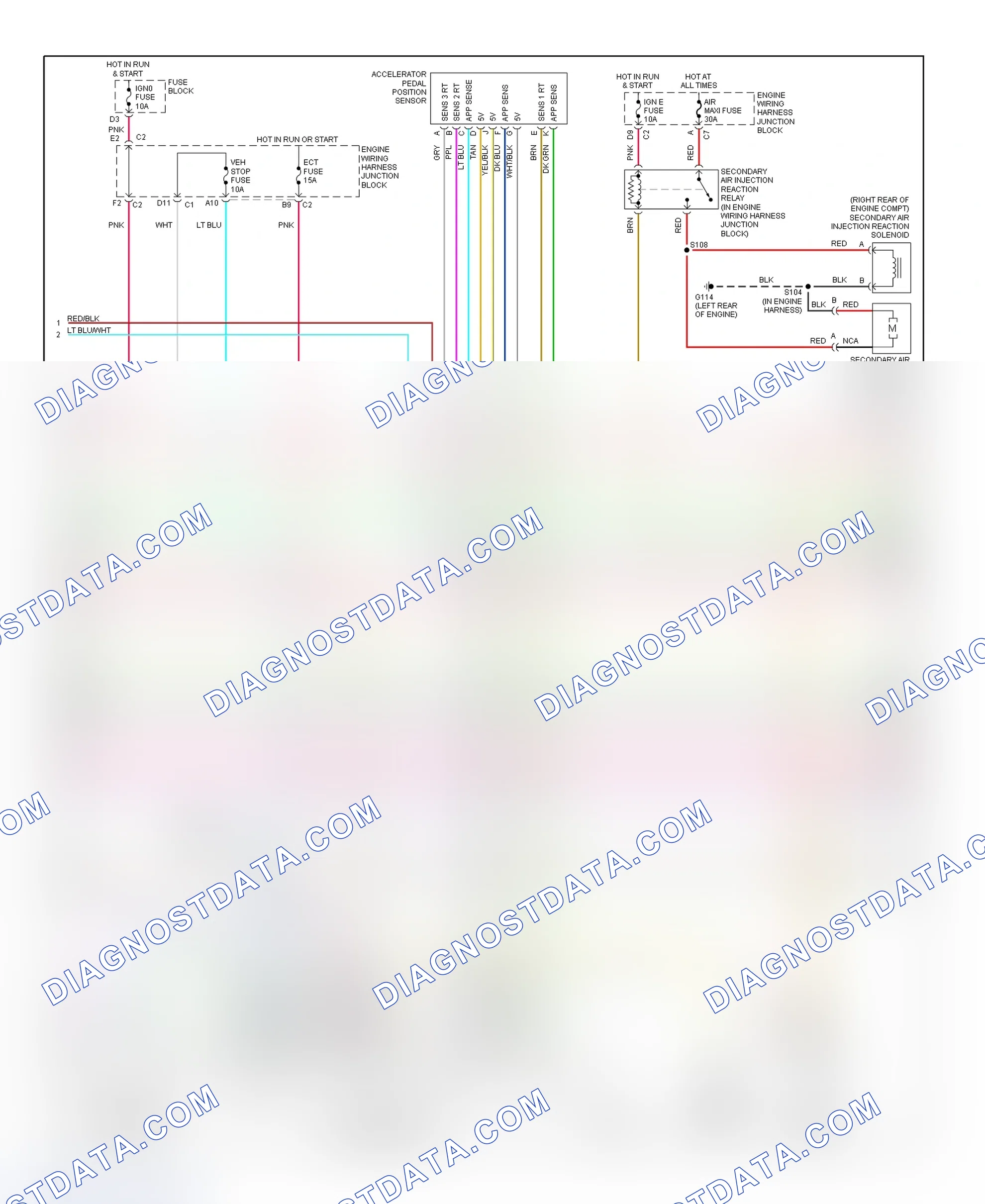 Scheme 186: PCM Wiring Diagram (Sierra, Silverado, Tahoe & Yukon XL - 6.0L - 4 Of 5)