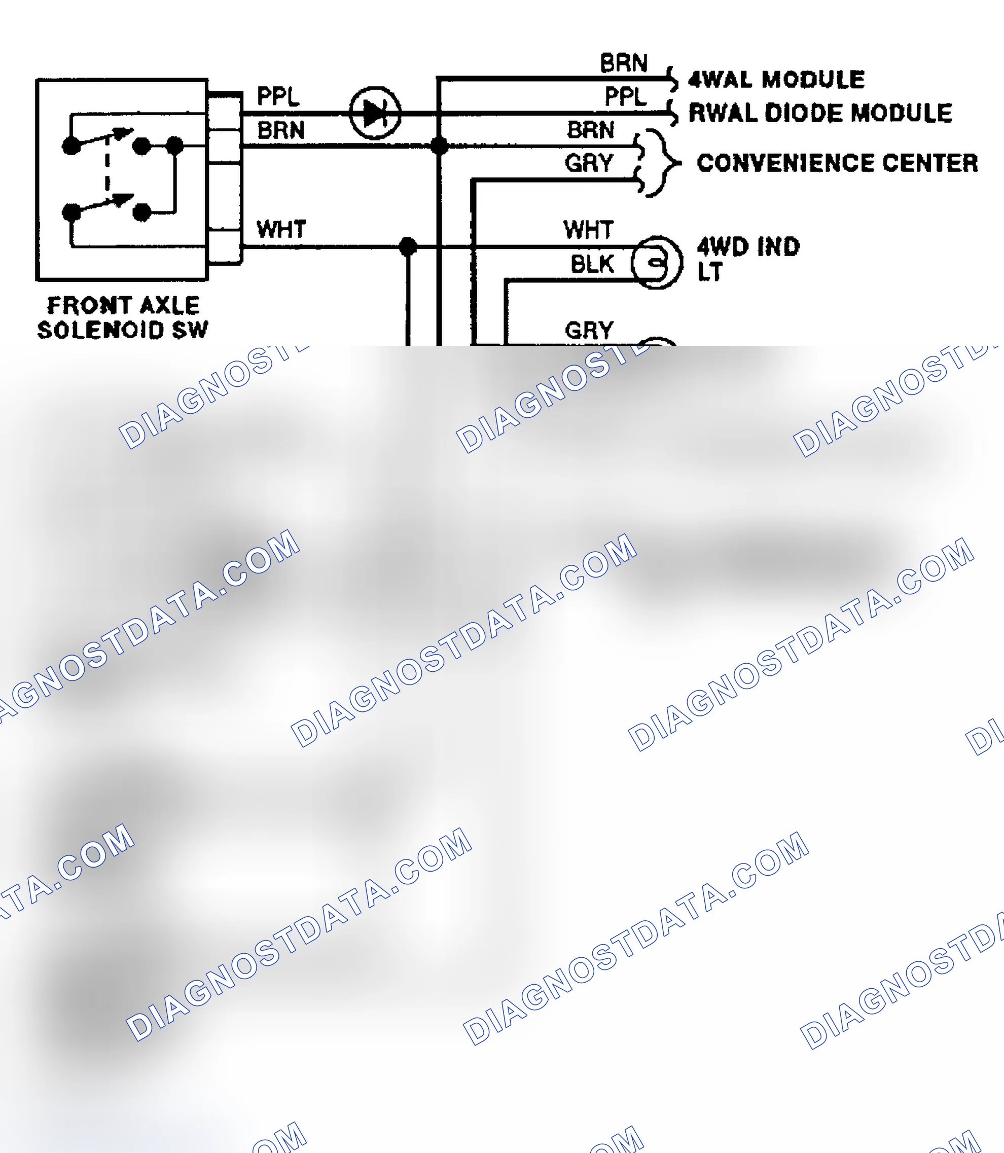 Scheme 6: Transfer Case Circuit (1992)