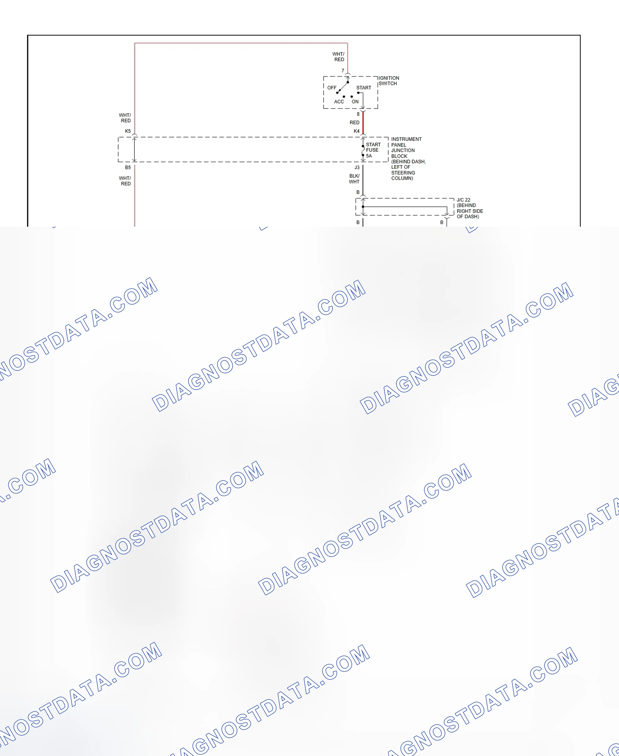 Fig. 21: Starting System Wiring Diagram (Camry - 2.2L CNG)