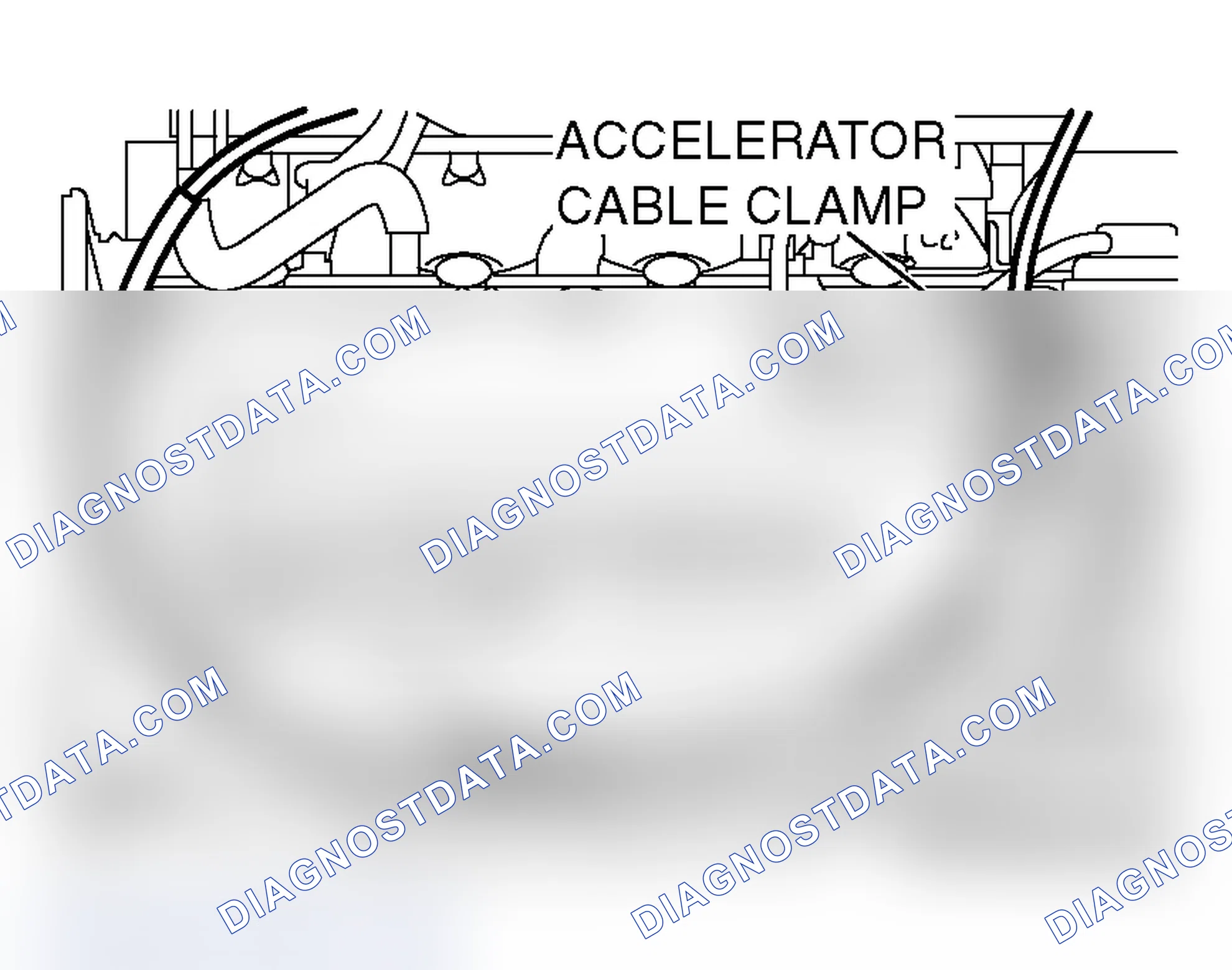 Scheme 7: >> A << ACCELERATOR CABLE ASSEMBLY INSTALLATION