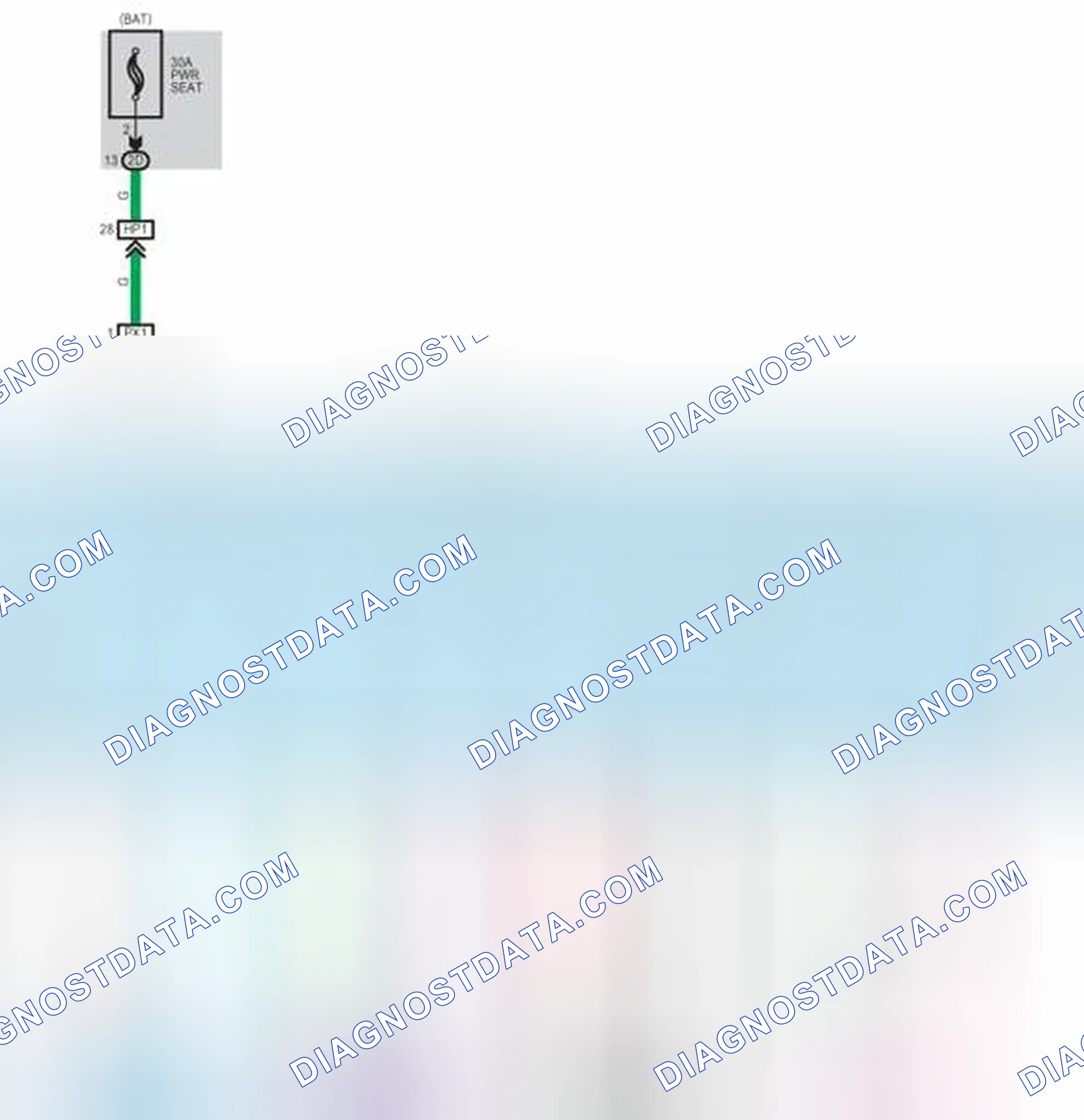 Scheme 299: Power Seat (Driver's Seat w/o Seat Position Memory)
