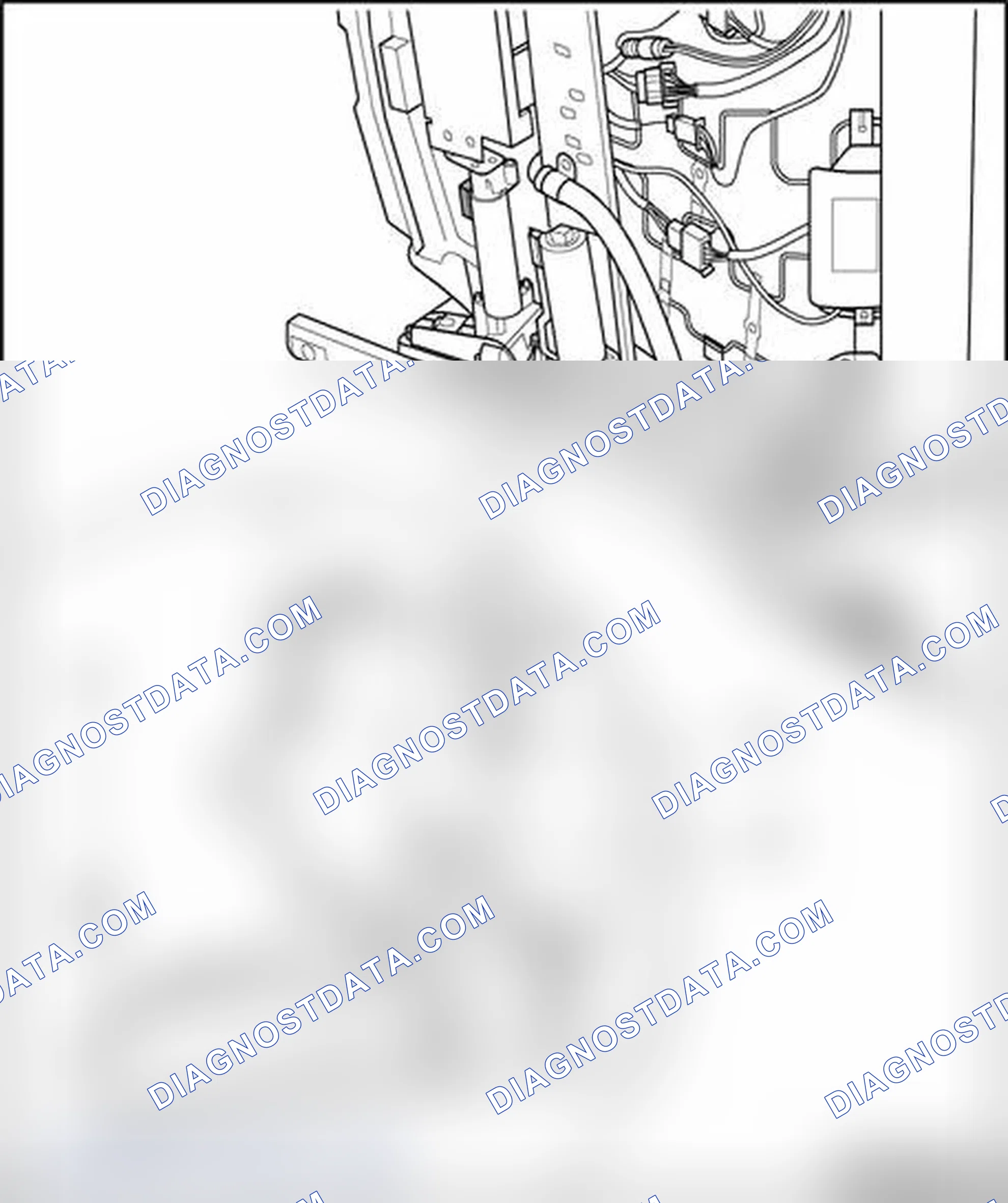 Scheme 233: Forward and backward seat adjustment motor, assembly overview