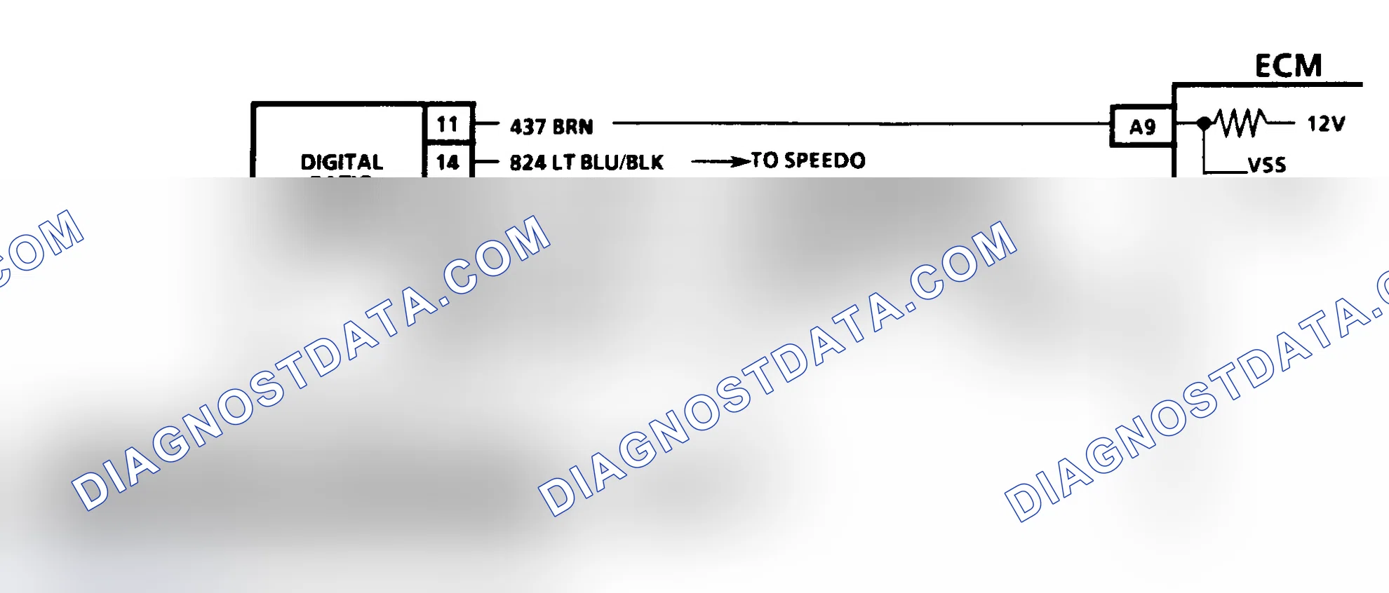 Scheme 277: CODE 24, VEHICLE SPEED SENSOR - 1991 DIESEL