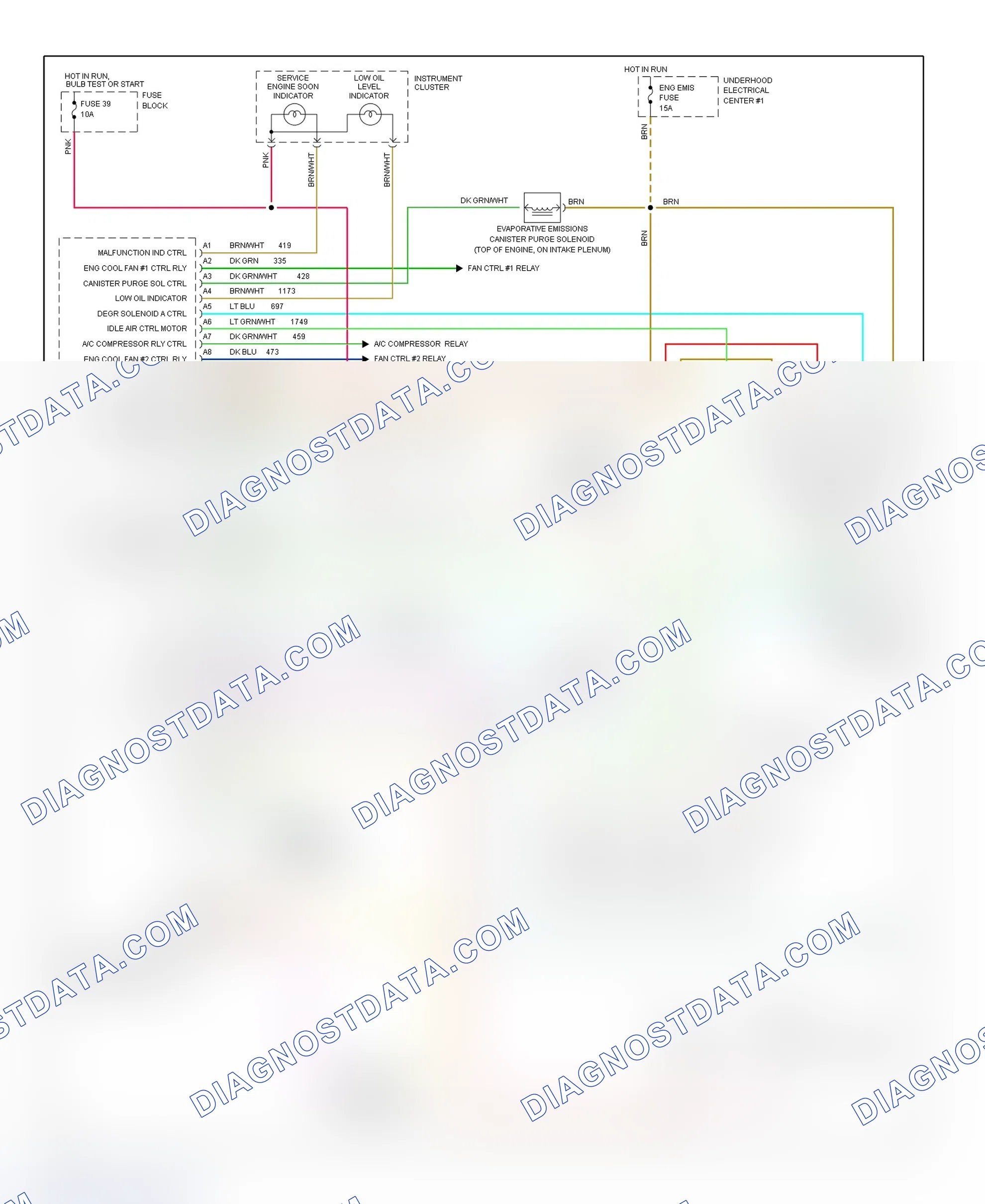 Scheme 5: 3.4L (VIN X) PCM Wiring Diagram (Cutlass Supreme, Grand Prix, Lumina & Monte Carlo - 1 Of 3)