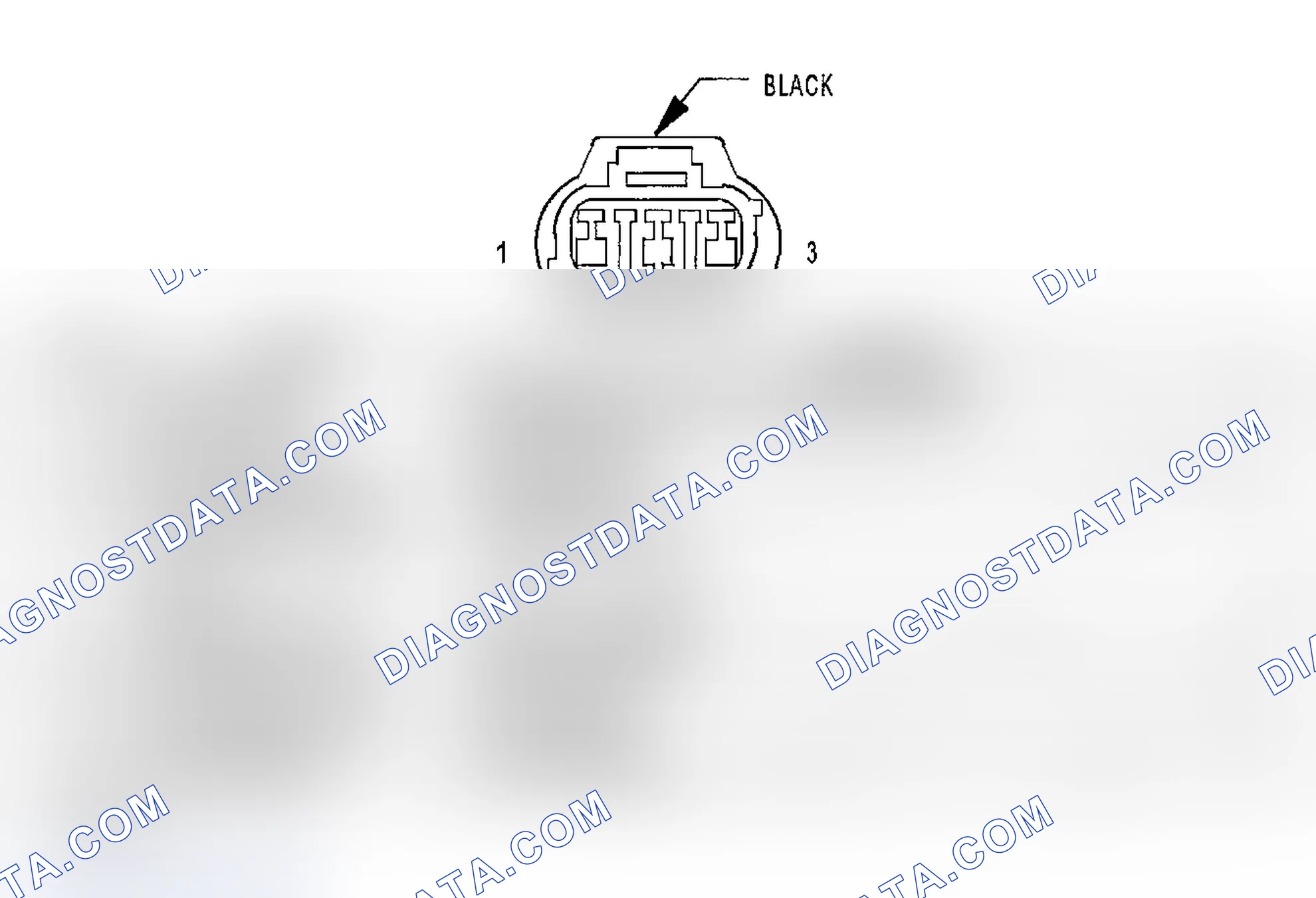 Scheme 327: CRANKSHAFT POSITION SENSOR HARNESS CONNECTOR END VIEW