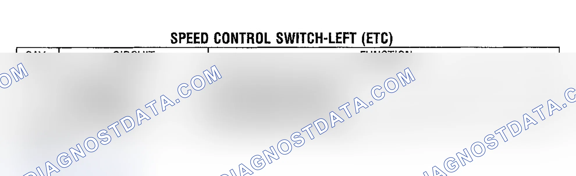 Scheme 374: SPEED CONTROL SWITCH CONNECTOR END VIEW (ELECTRONIC THROTTLE CONTROL)