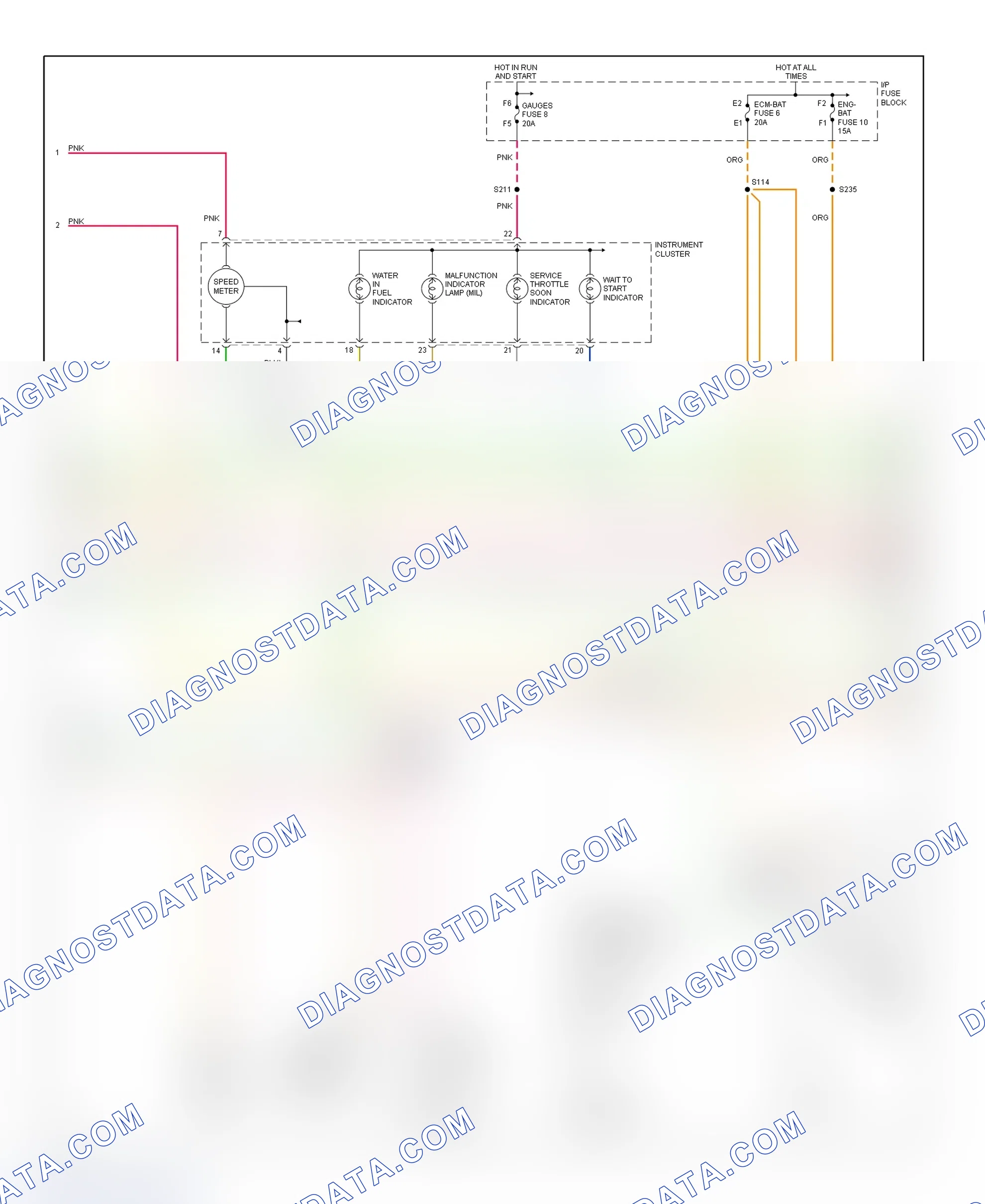 Scheme 104: PCM Wiring Diagram (Forward Control - Motorhome Chassis - 6.5L - 3 Of 4)