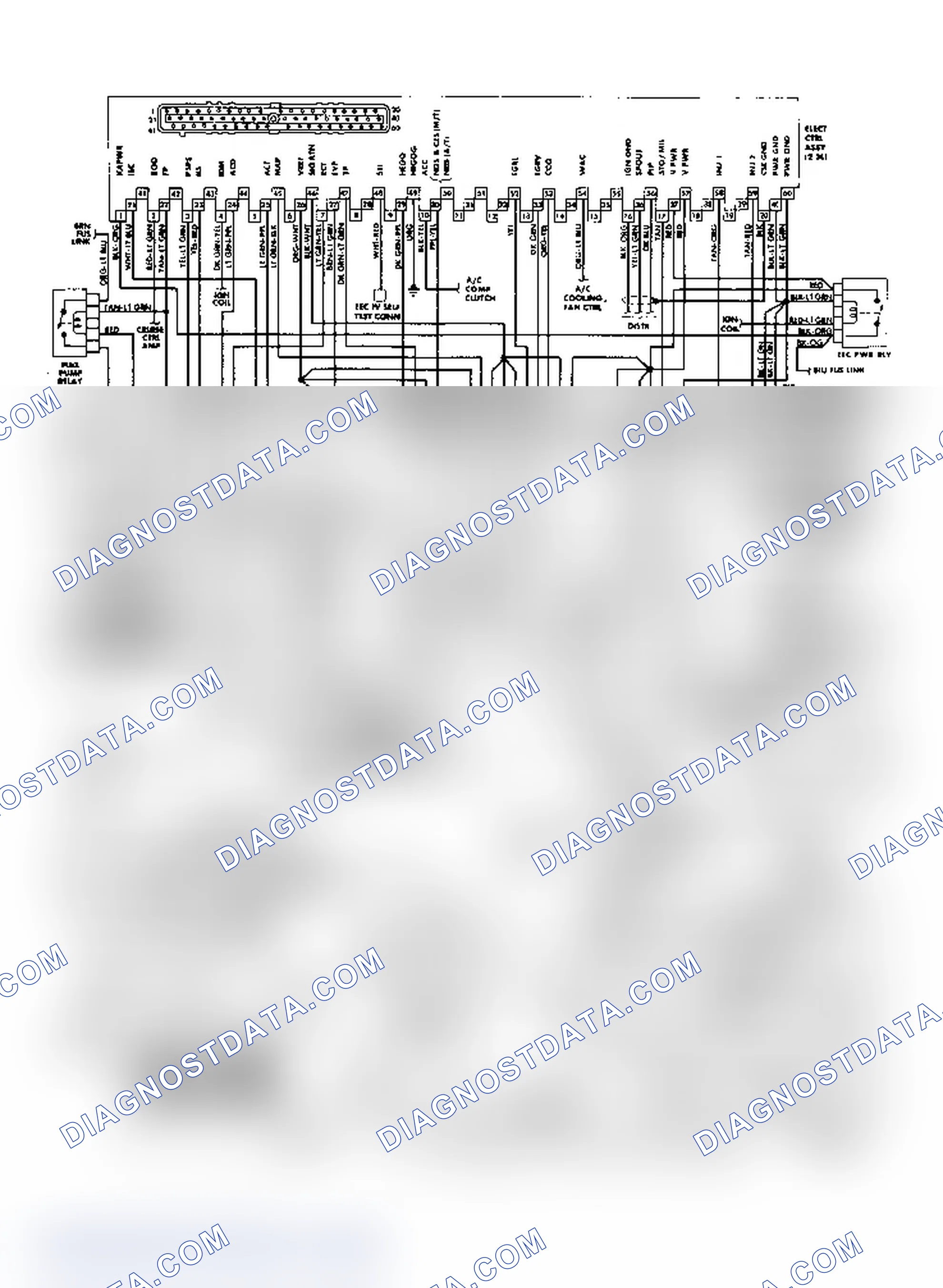 Scheme 10: 2.3L OHC MPFI EEC-IV Wiring Diagram (Mustang)