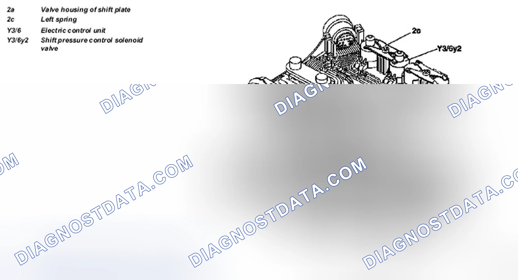 Scheme 334: Identifying Shift Pressure Regulating Solenoid Valve Components Location