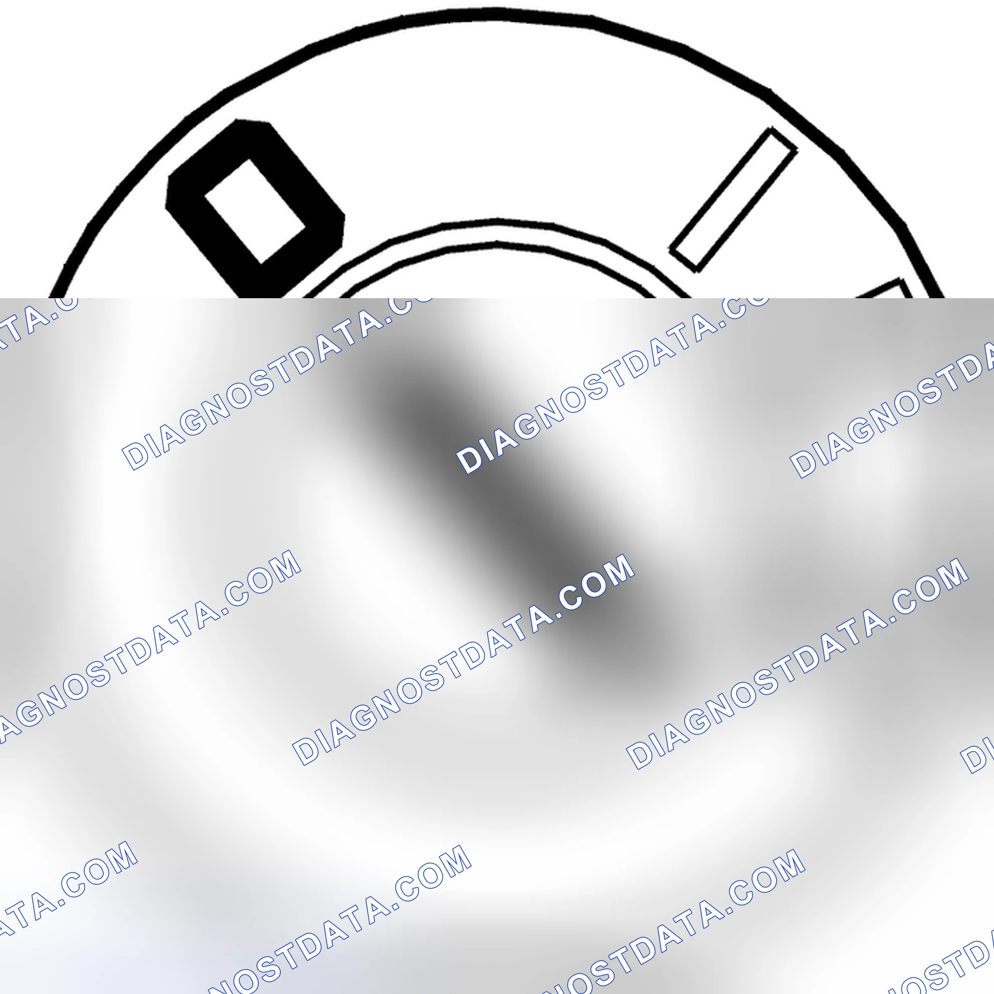 Scheme 52: Checking the DSA warning lamp with the ignition off