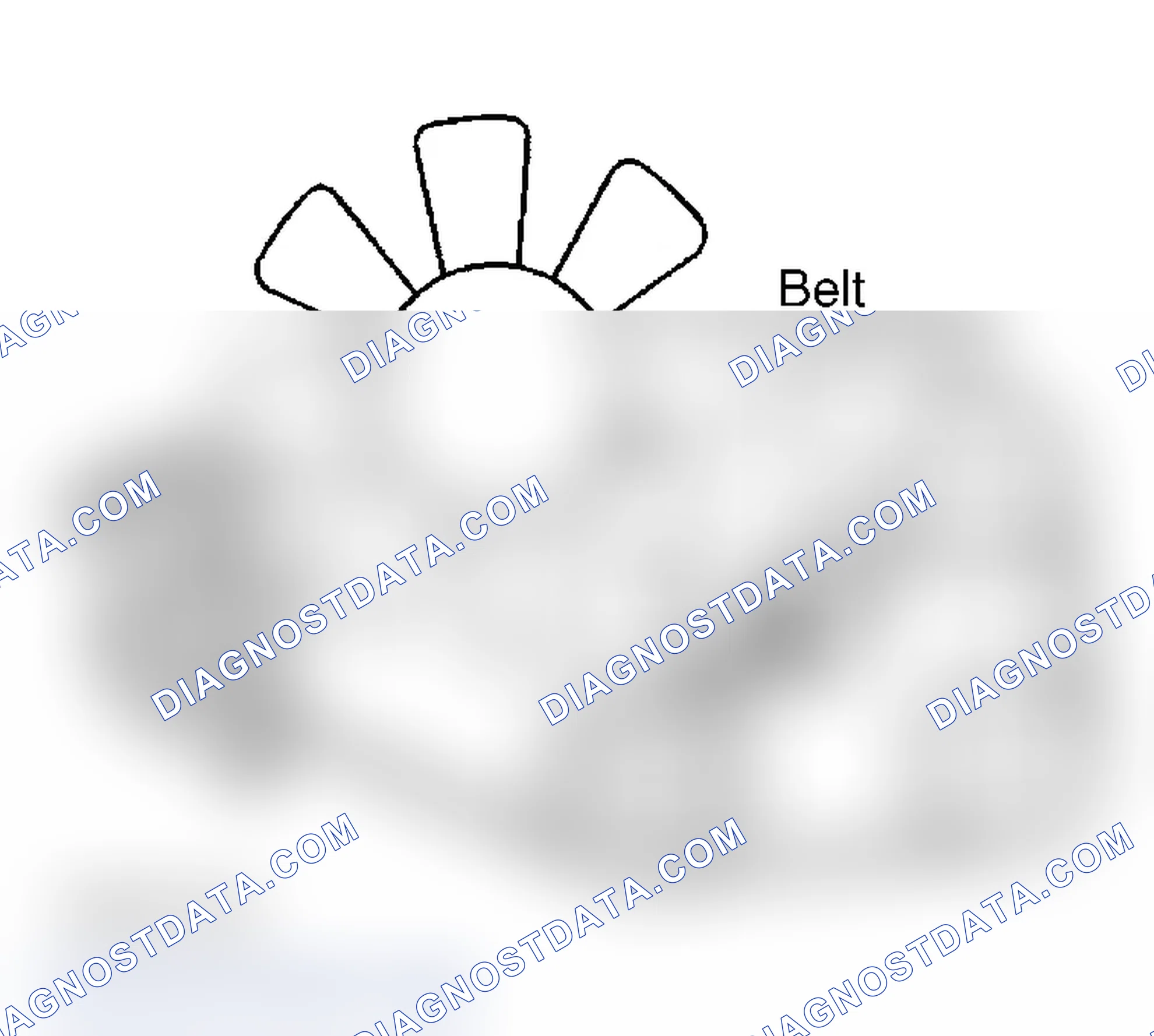 Scheme 10: Serpentine Belt Routing (2.5L Tracker)