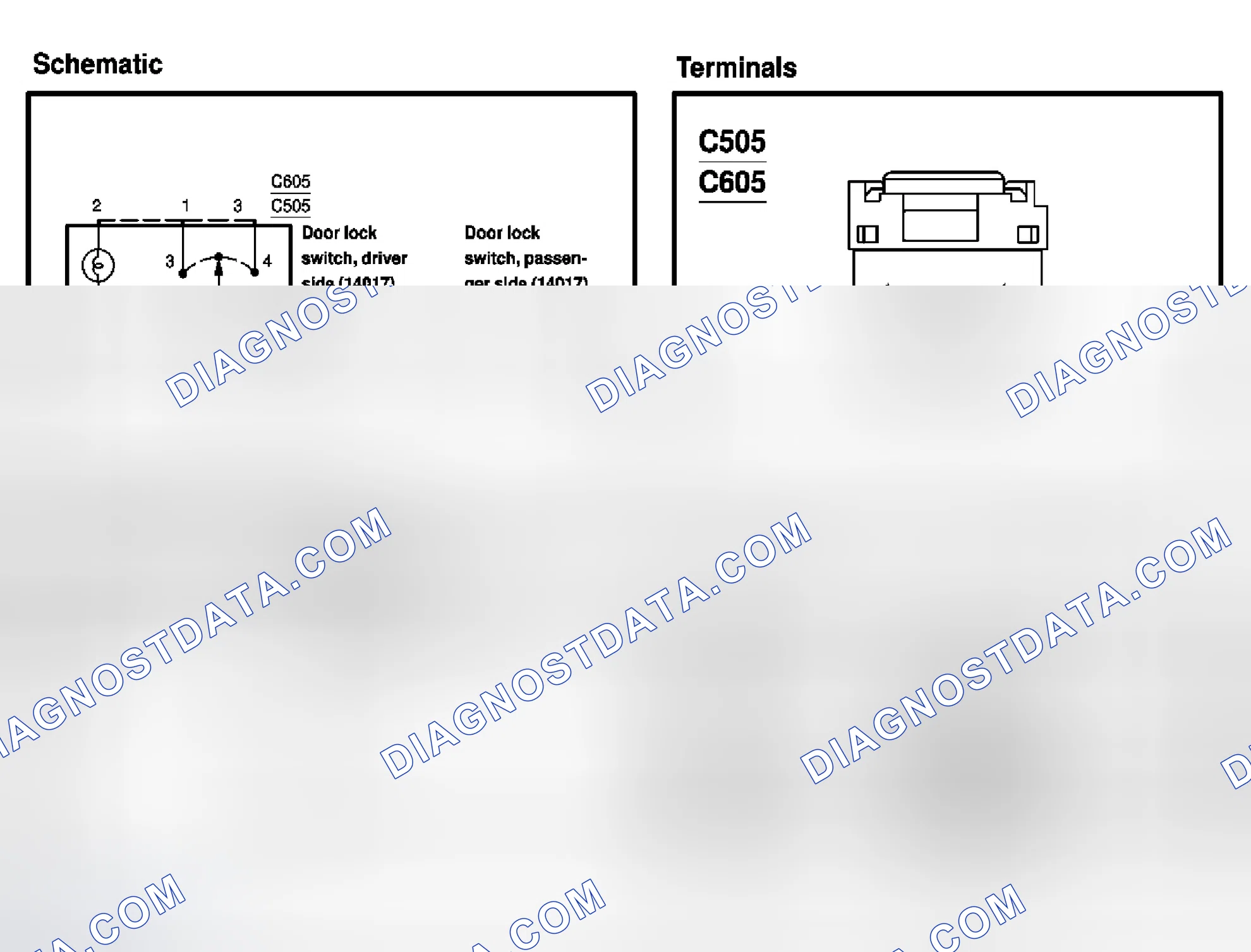 Scheme 104: Door lock switch
